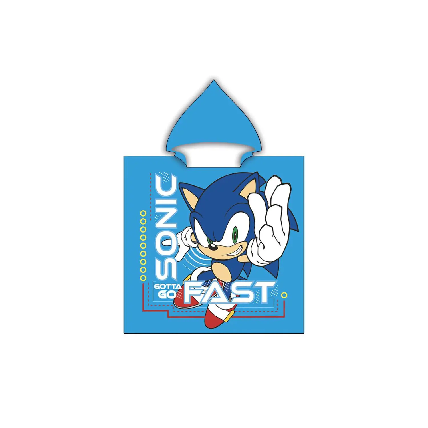 Hermet Sonic Poncho In Spugna 100 % Cotone Cm 60x60 - regalo e gadget valigeria