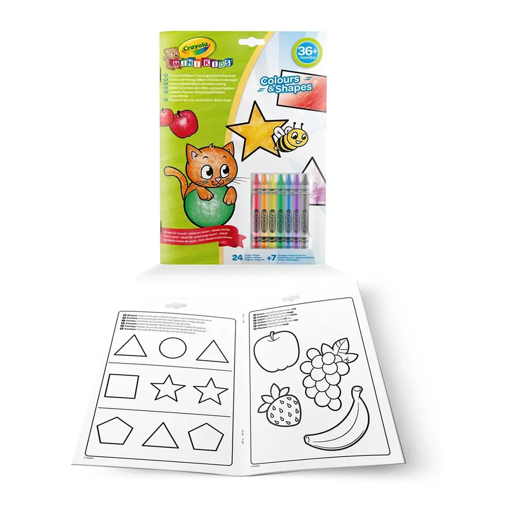 Album da Colorare con Pastelli Color&Shape – Crayola Mini Kids - Manuali per attività creative