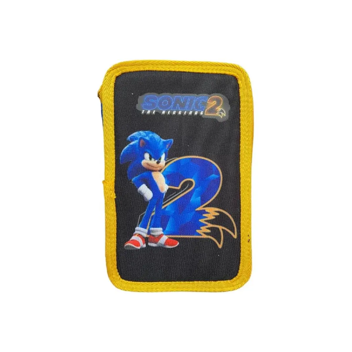 Sonic The Hedgehog School Case 3 Zips 44 Pieces - case colors