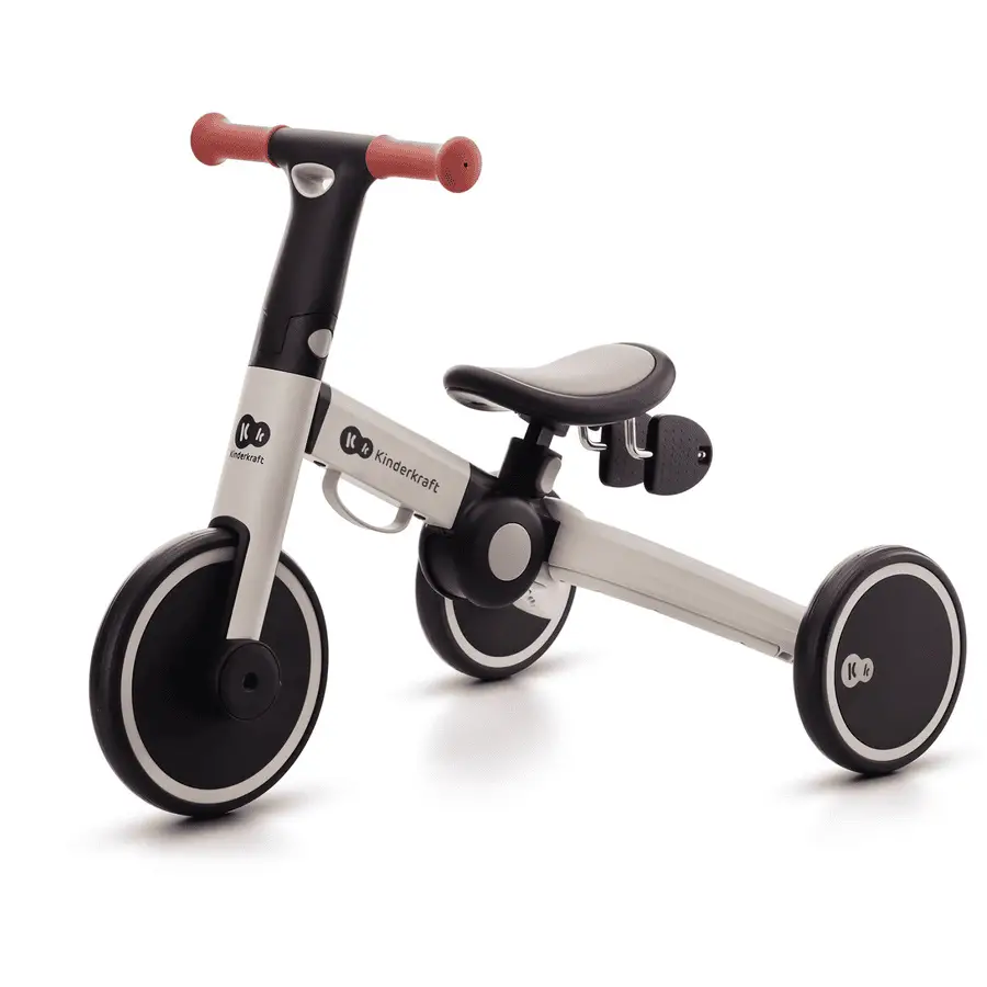 Kinderkraft Transformable Tricycle 4trike Silver Grey - Tricycles and First Steps