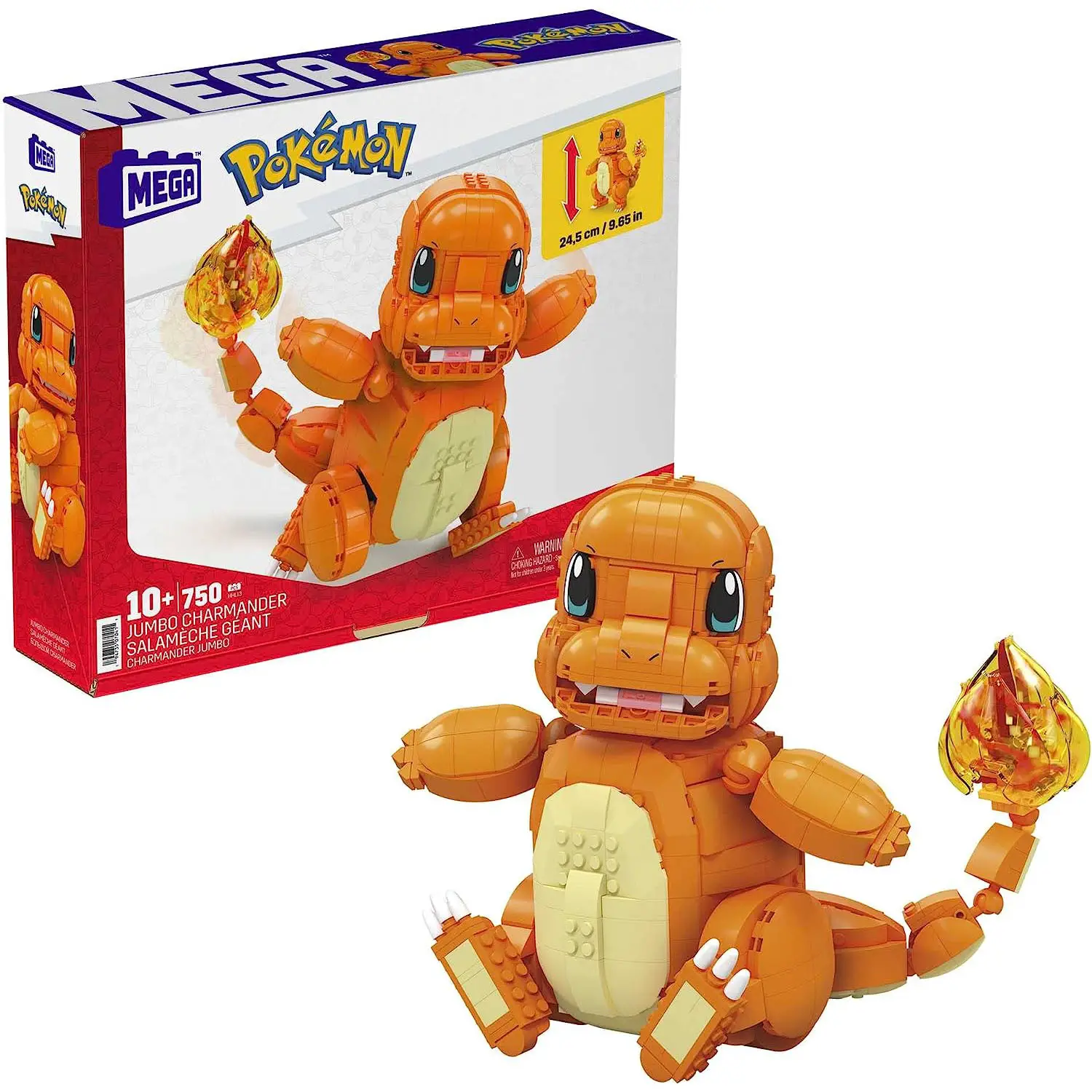 Mega Pokemon Charmander Gigante Da Costruire Hhl13 - tematiche