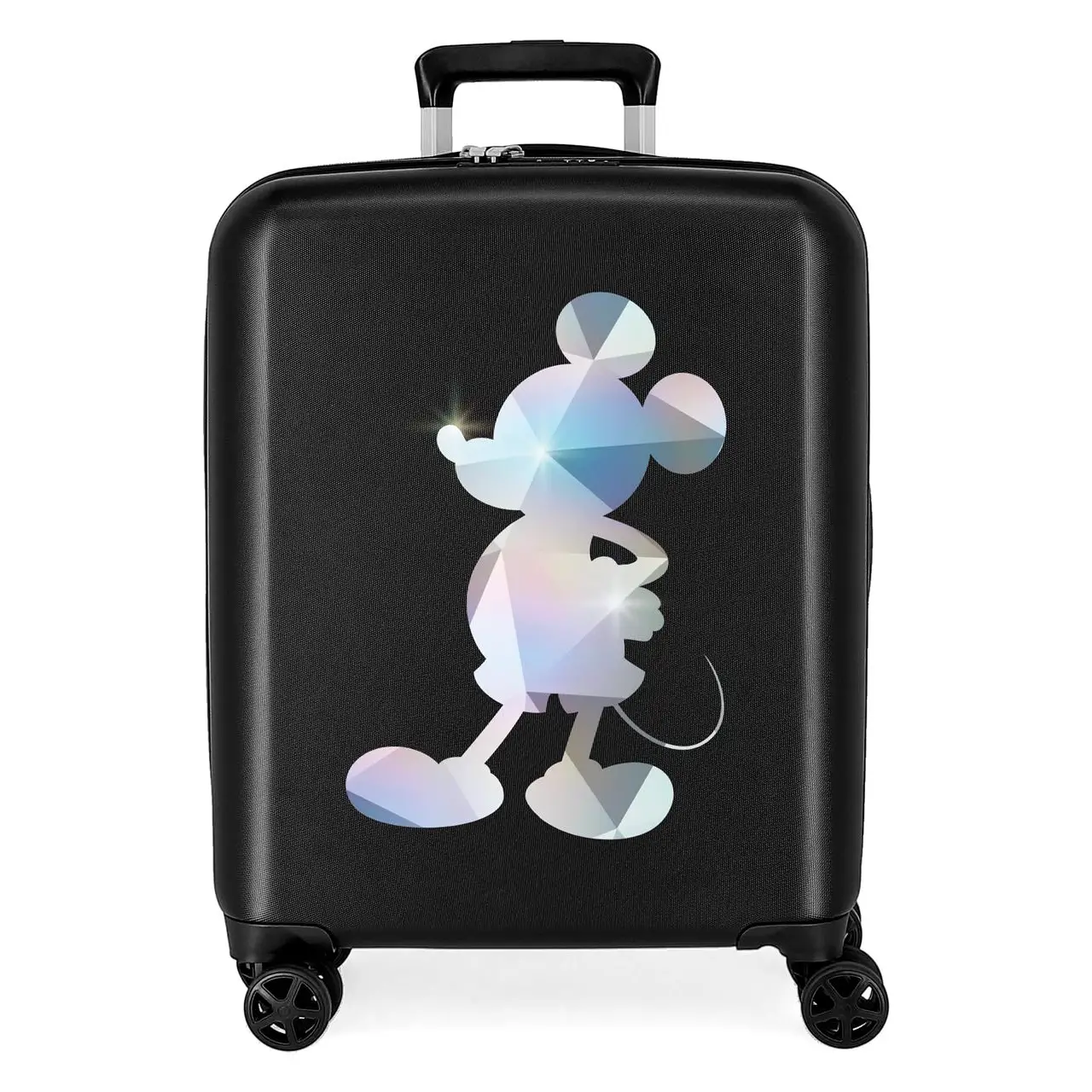Disney 100 Mickey Silver Trolley ABS 55 cm 4 Ruote - regalo e gadget valigeria