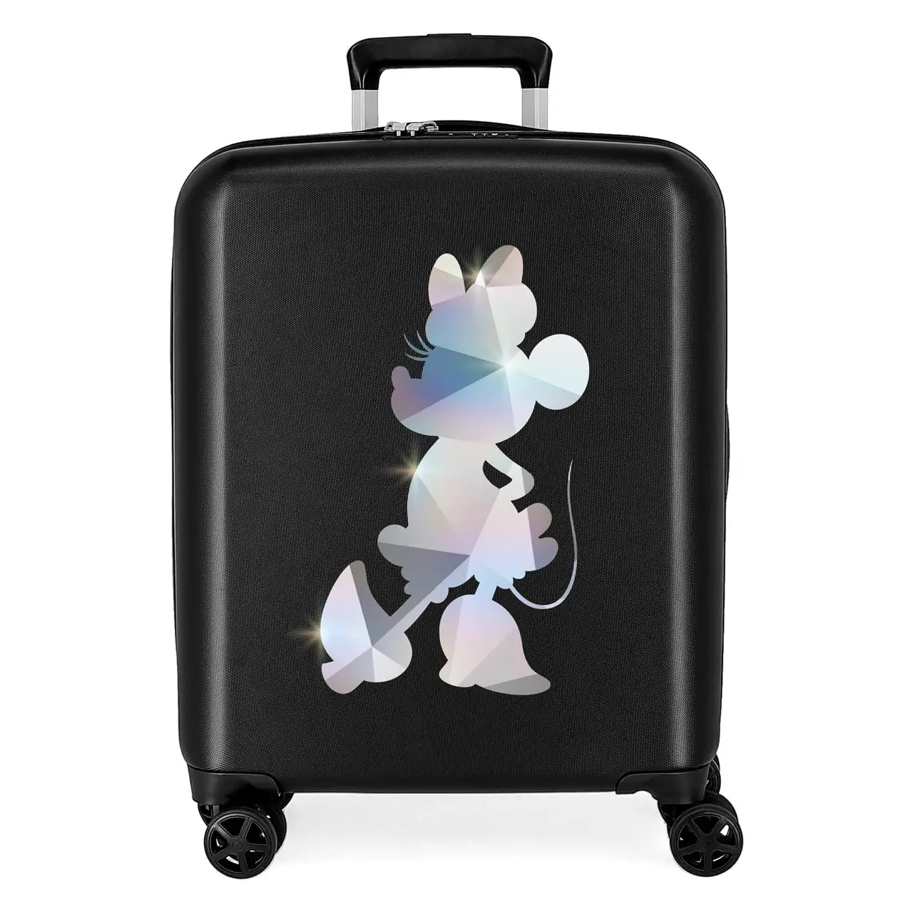Disney 100 Minnie Silver Trolley ABS 55 cm 4 Ruote - regalo e gadget valigeria
