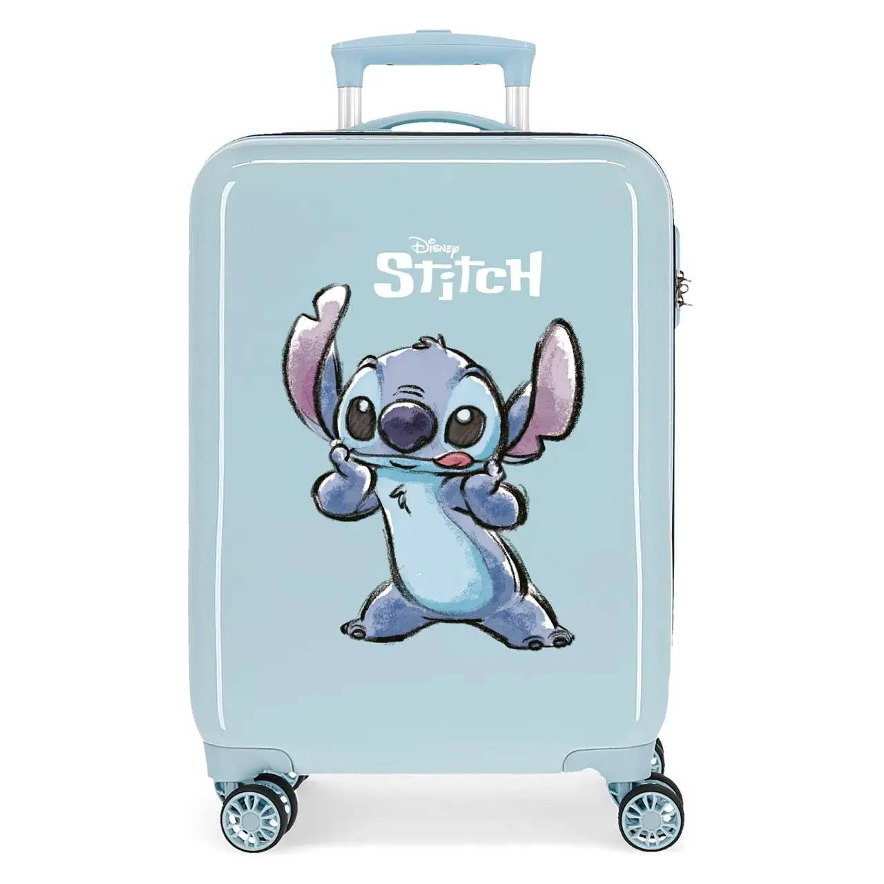 Stitch Make A Face Trolley ABS 55 cm 4 Wheels Heavenly - gift and luggage gadgets