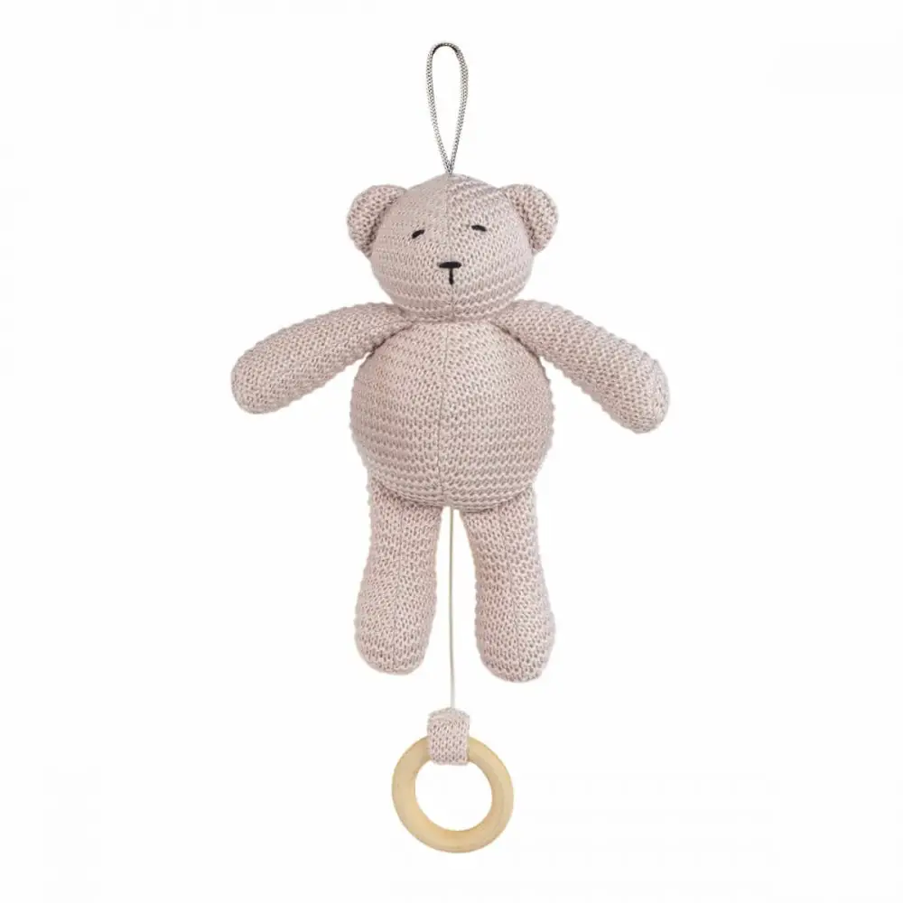 Orso Musicale a Maglia DouDou Rosa Pasito & Pasito – Dolce Compagno per la Nanna - giochi da viaggio
