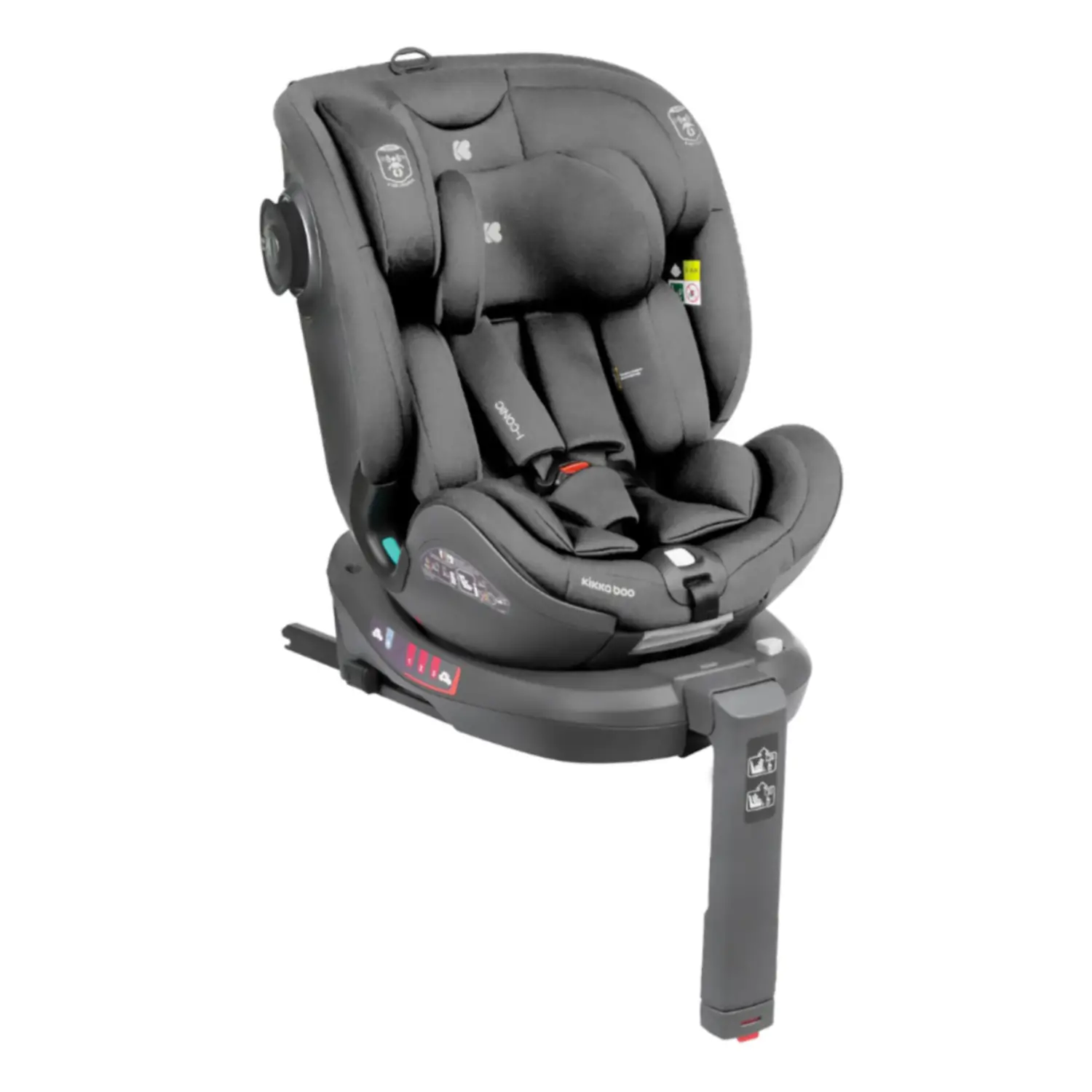 Seggiolino Auto Kikka Boo I-conic I-size 40-150 Cm Dark Grey - bambini 40-150 cm (0-12 anni)