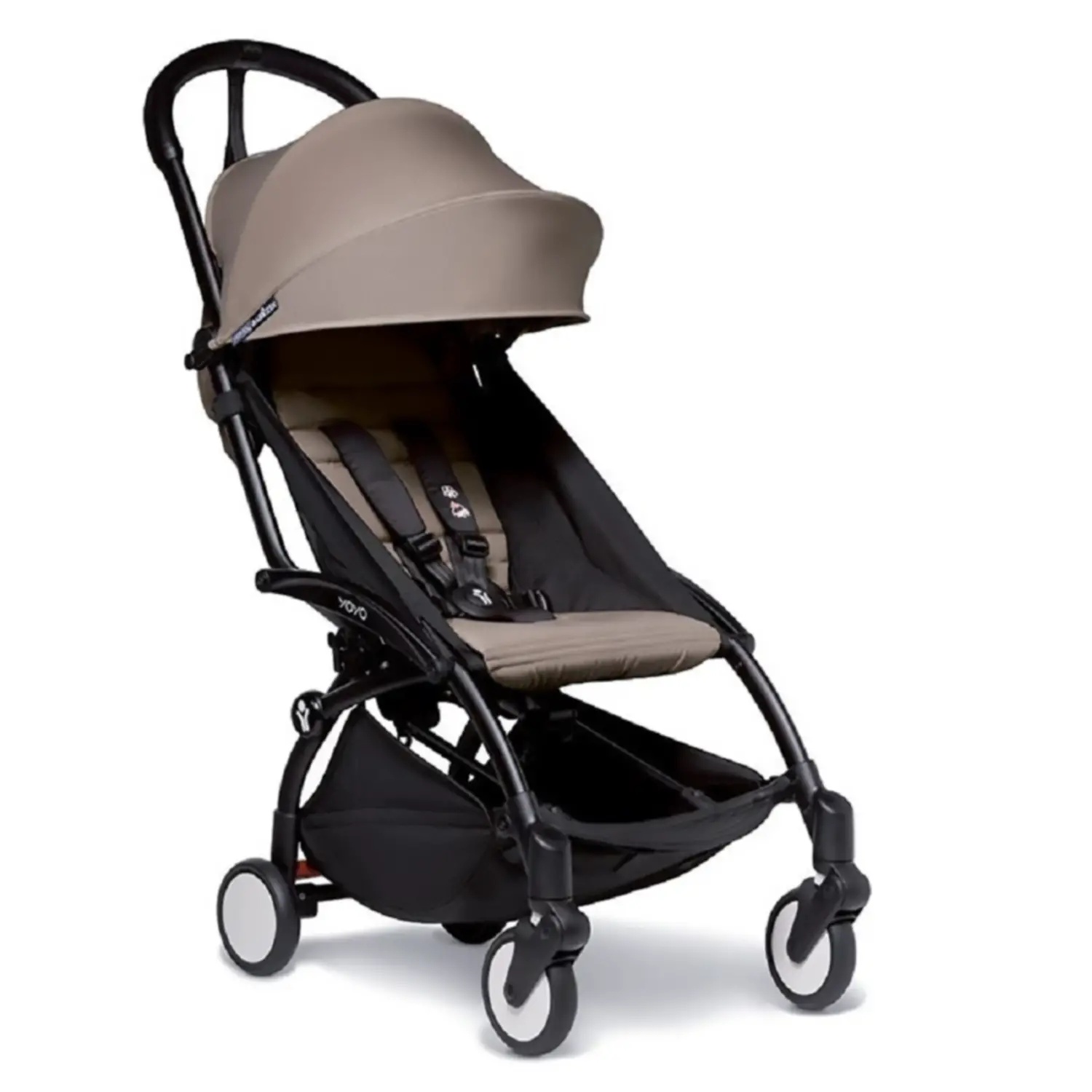 Babyzen Stroller Yoyo2 6+ Taupe with Black Frame - compact strollers