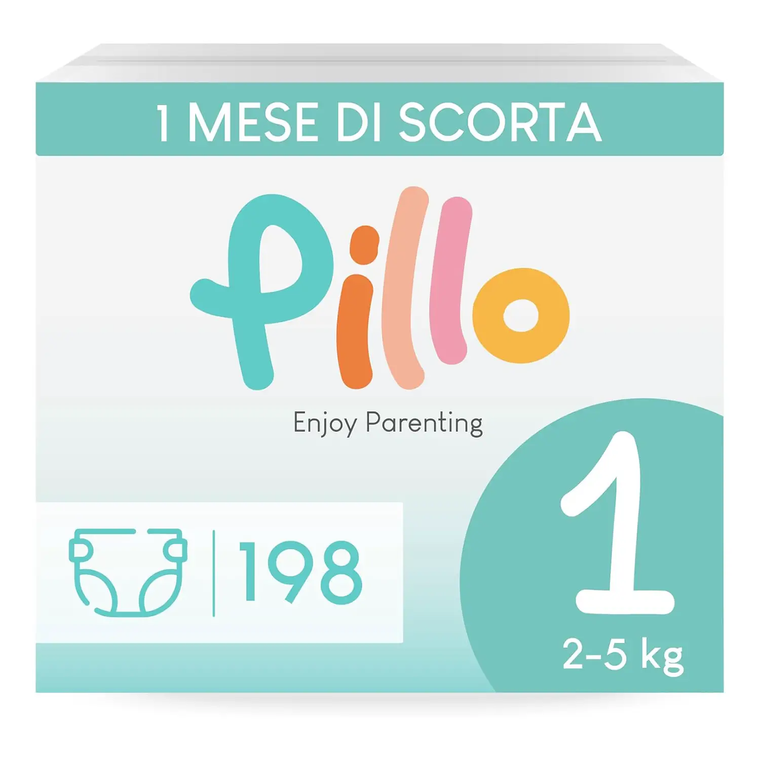Pillo Enjoy Diapers Size 1 Newborn (3-5 kg) - Pack of 33 Pieces - diapers and wipes