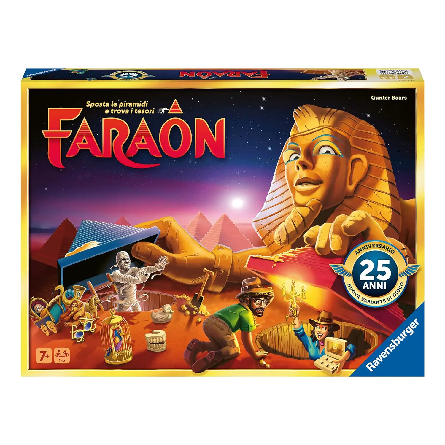 Faraon 25th Anniversary, Board Game, 1-5 Players - Board Games