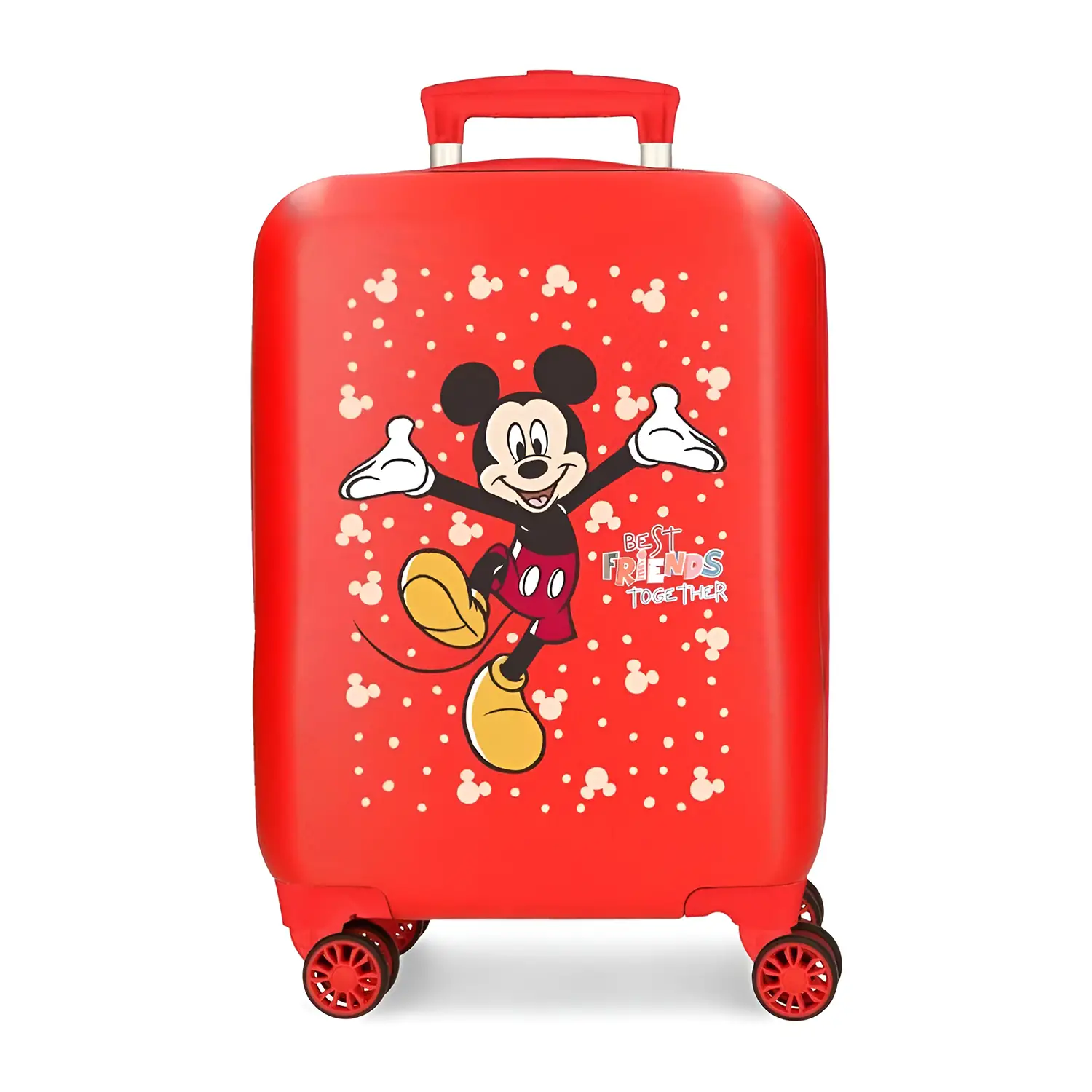 Mickey Best Friends Trolley Abs 50 Cm 4 Ruote Rosso - regalo e gadget valigeria