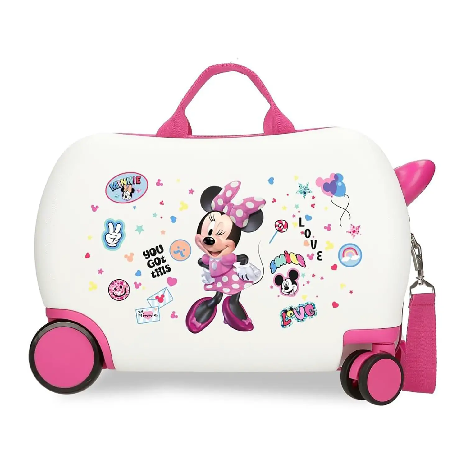 Minnie Party Trolley Rideable Abs 4 Wheels 45 Cm - gift and luggage gadgets