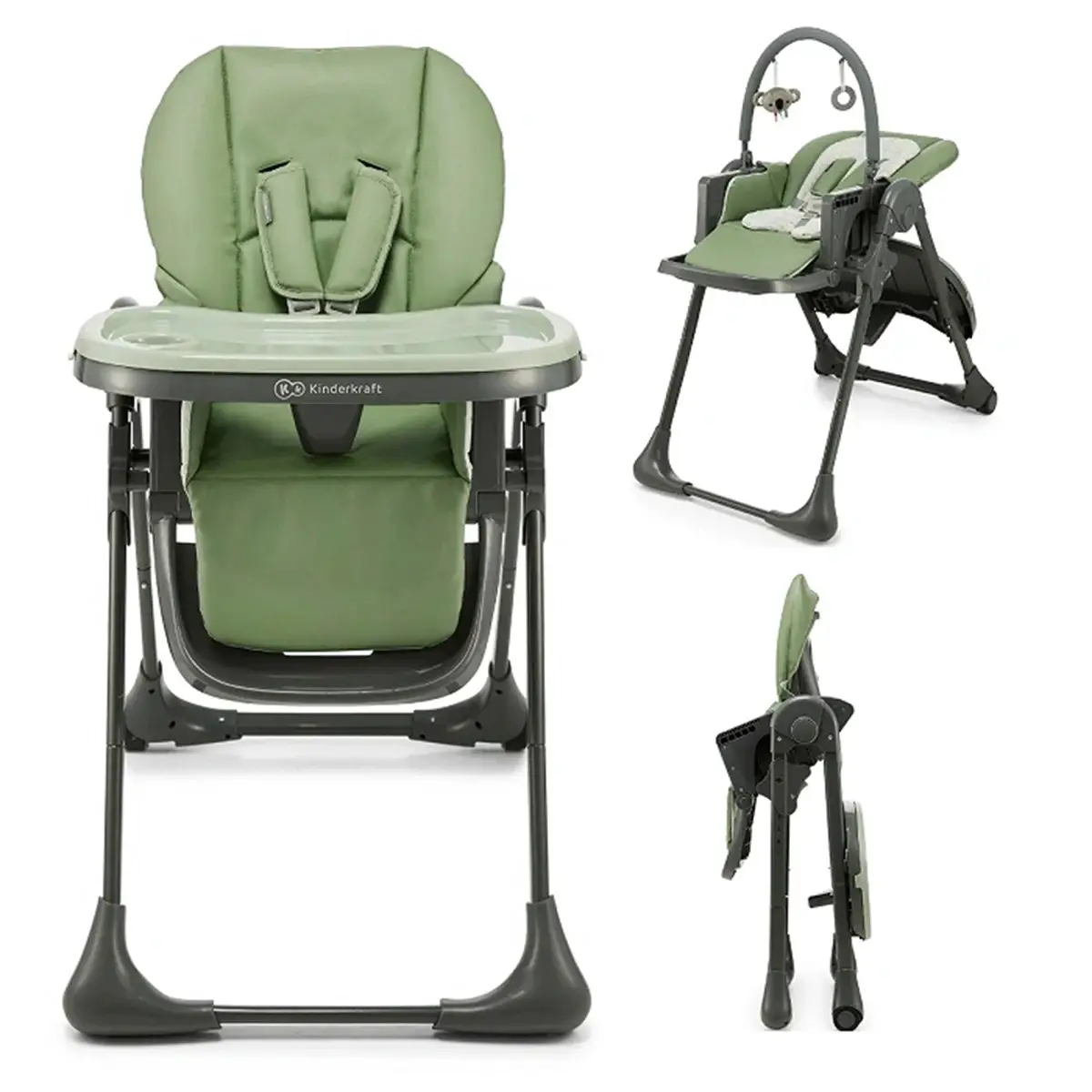 Tummie 2in1 Green high chair - high chairs