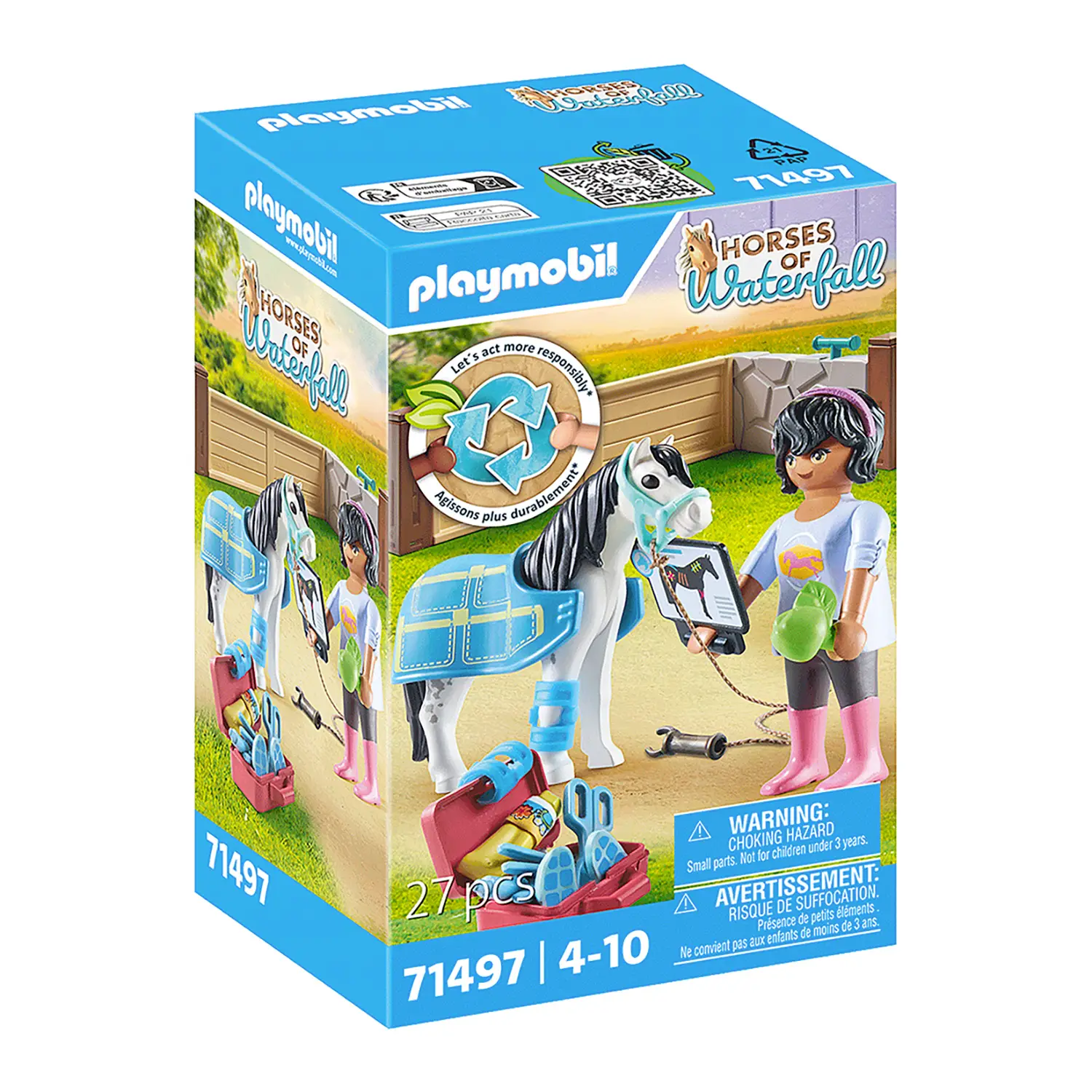 Playmobil Veterinaria Dei Cavalli 71497 - playmobil