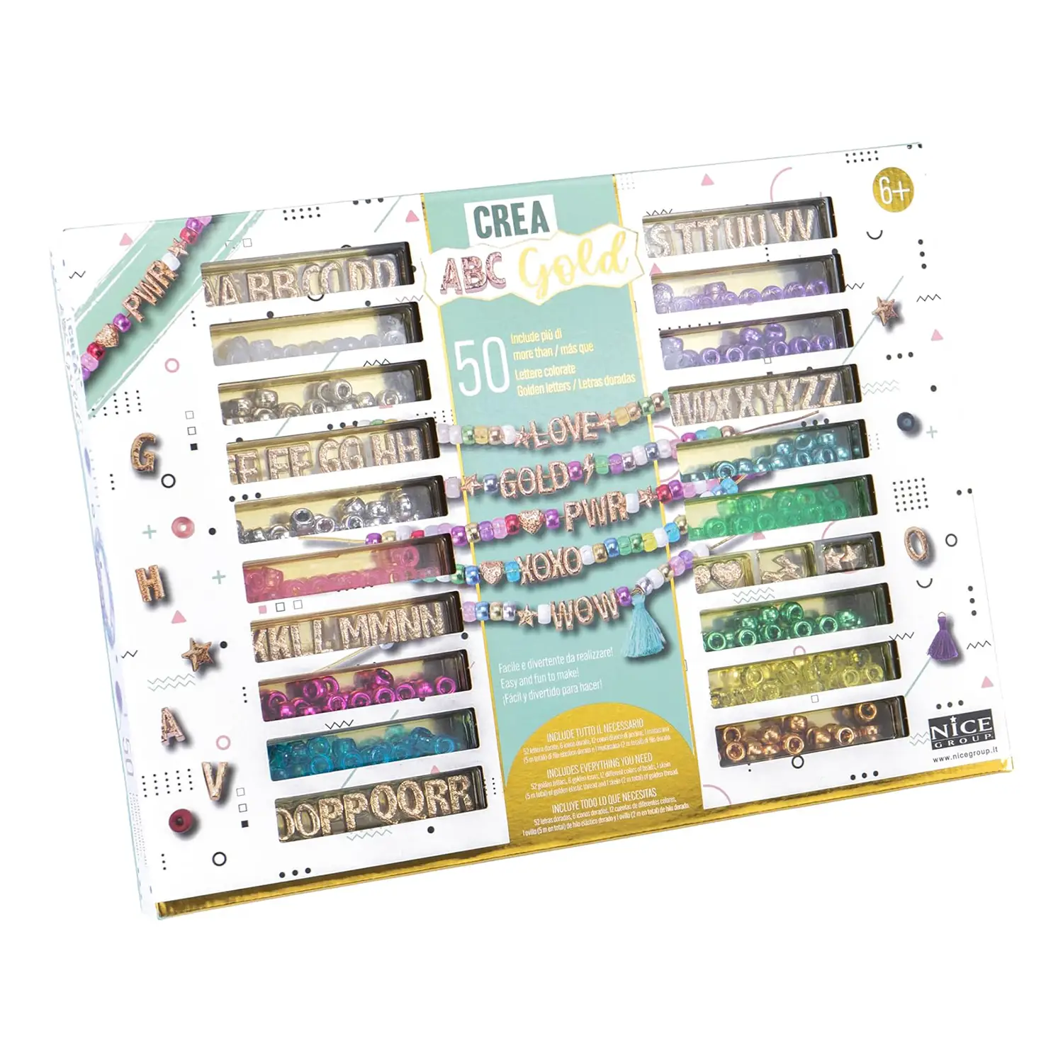 Perline Abc Precious Gold - creatività