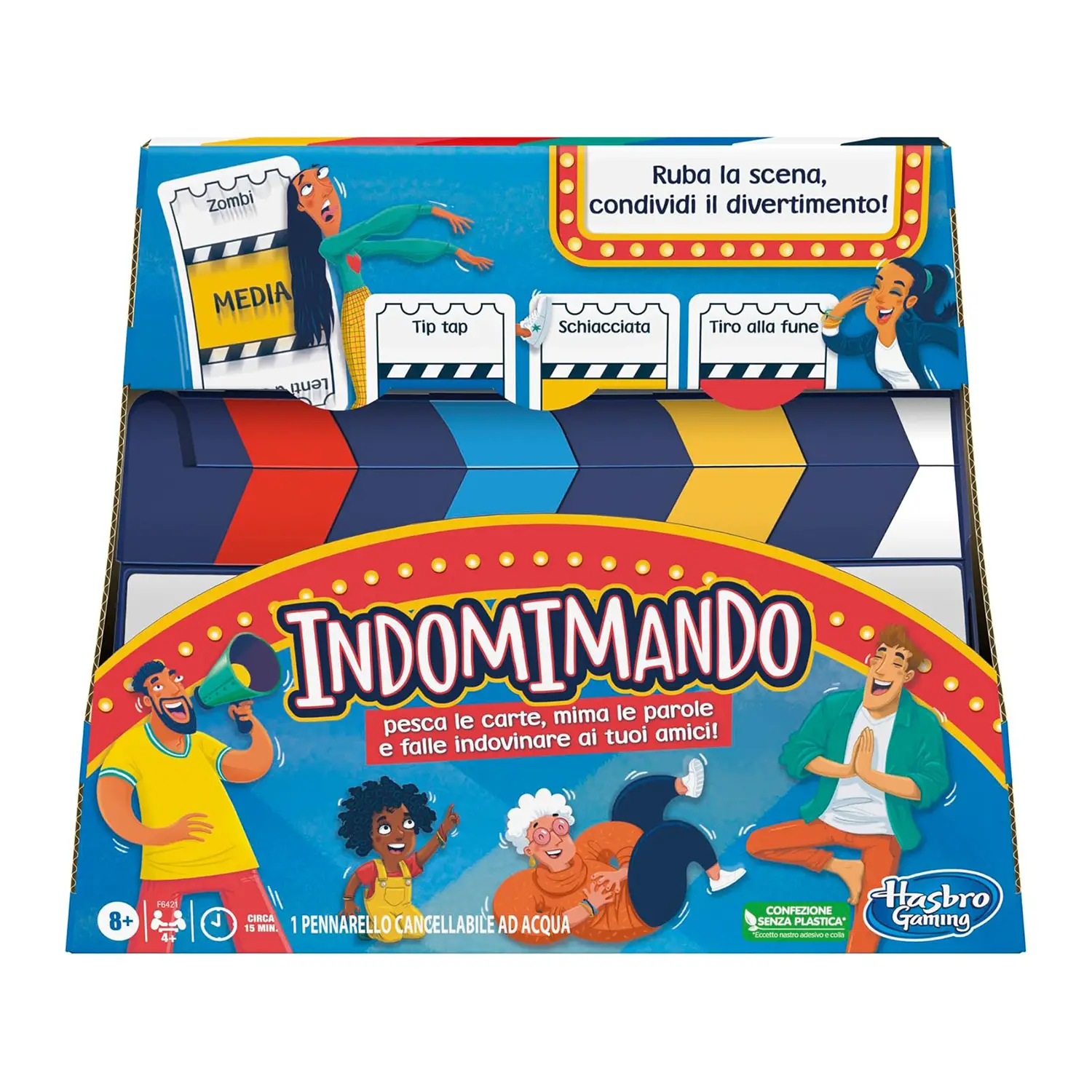 Indomimando - Hasbro Mime Game for Families - Board Games
