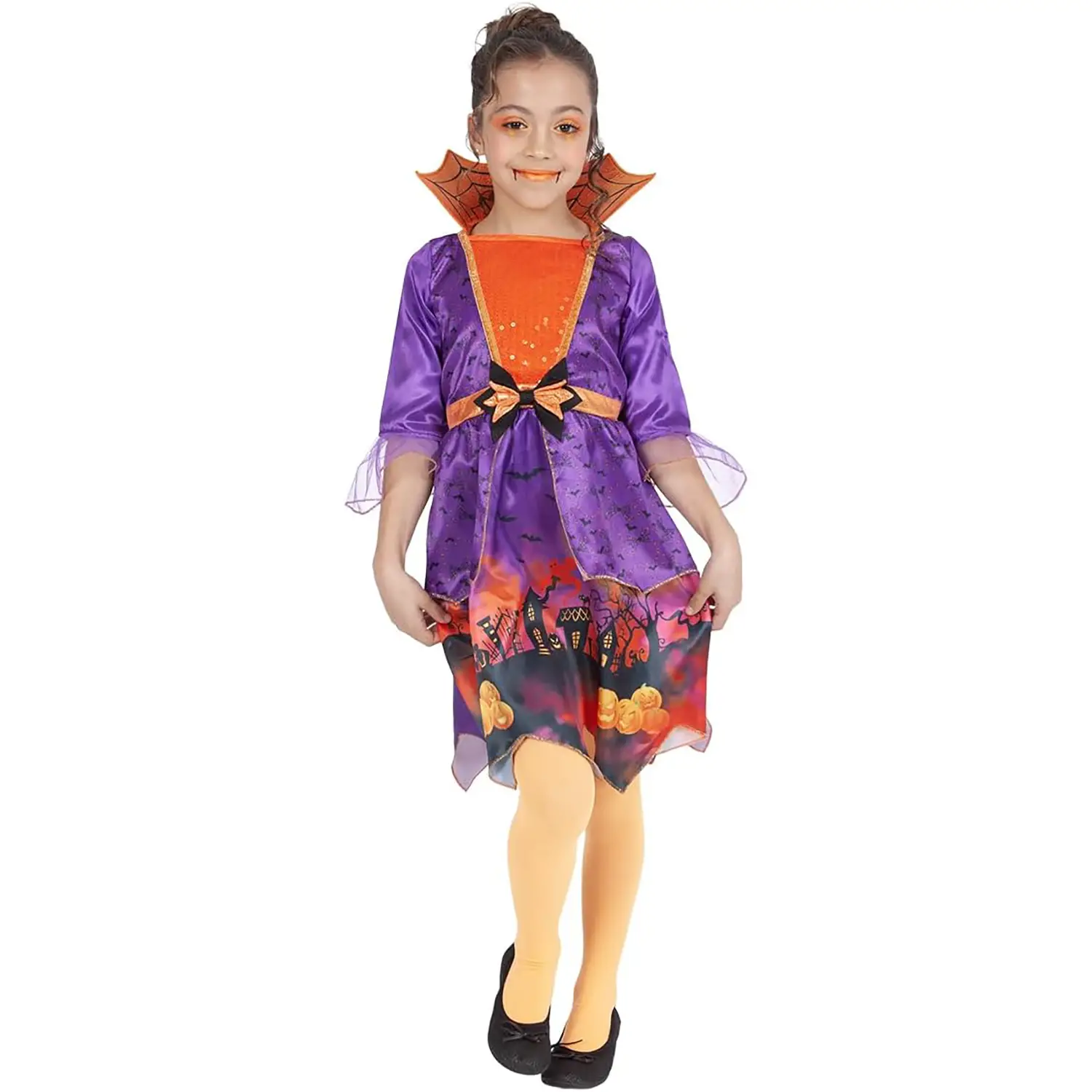 Costume Vampiressa Carina per Bambine - Taglia S - 7/8 anni - Abiti halloween