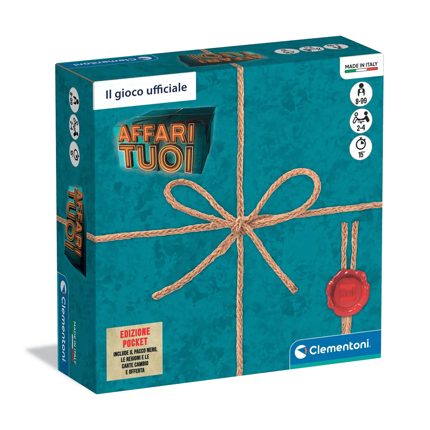 Clementoni Affari Tuoi Nuova Edizione - Gioco di Società, 8+ Anni, 2-4 Giocatori - Giochi di società