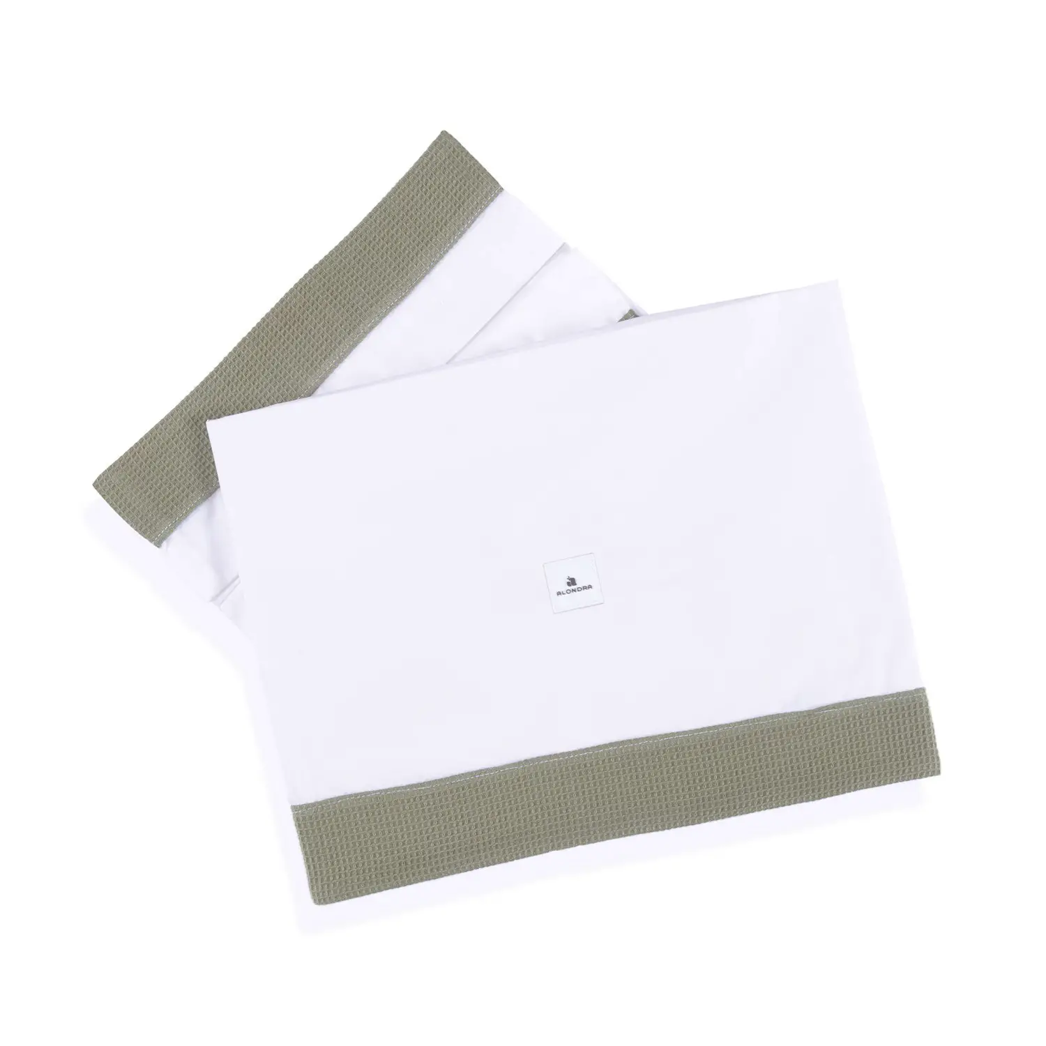 Set Lenzuola Culla 3 Pezzi Alondra – Schiuma del Mare 50x80 cm - lenzuolini