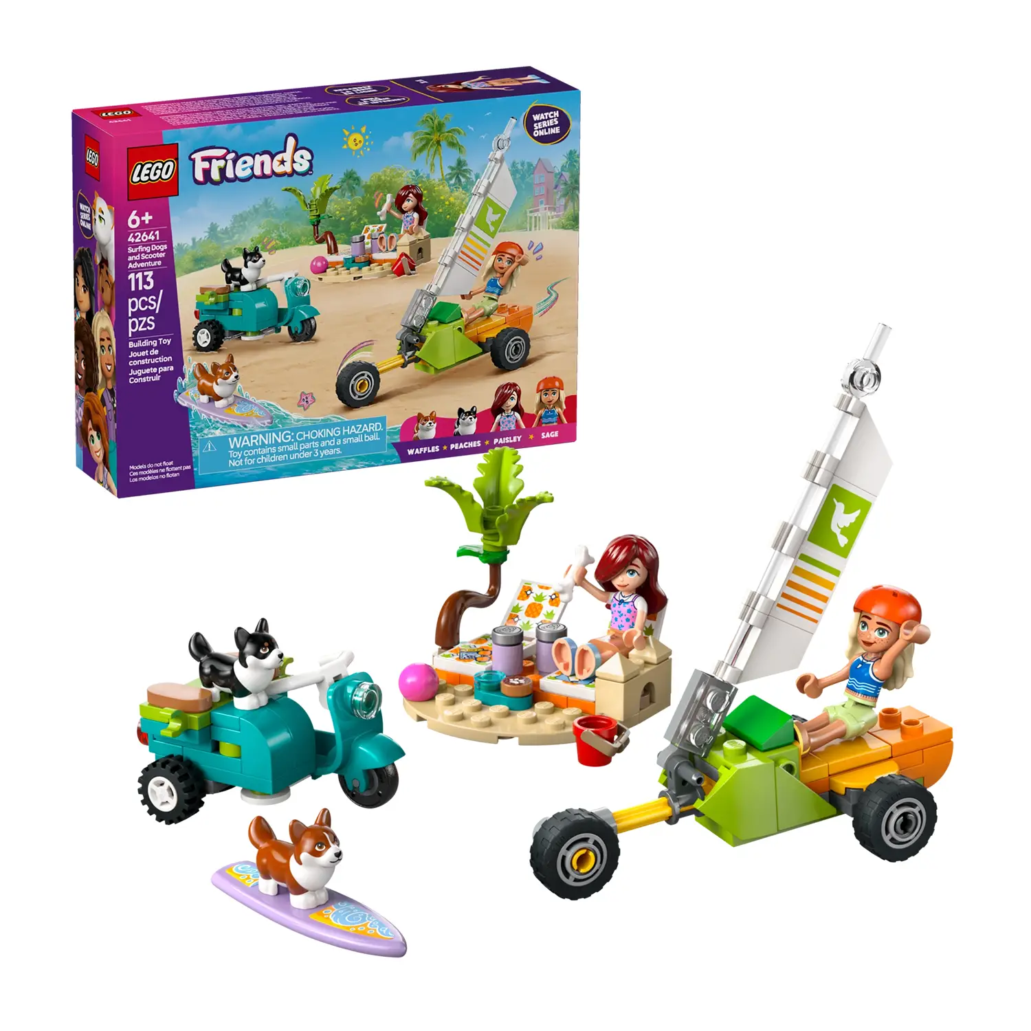 Lego Friends - Avventure Canine su Windskate e Sidecar 42641 - lego