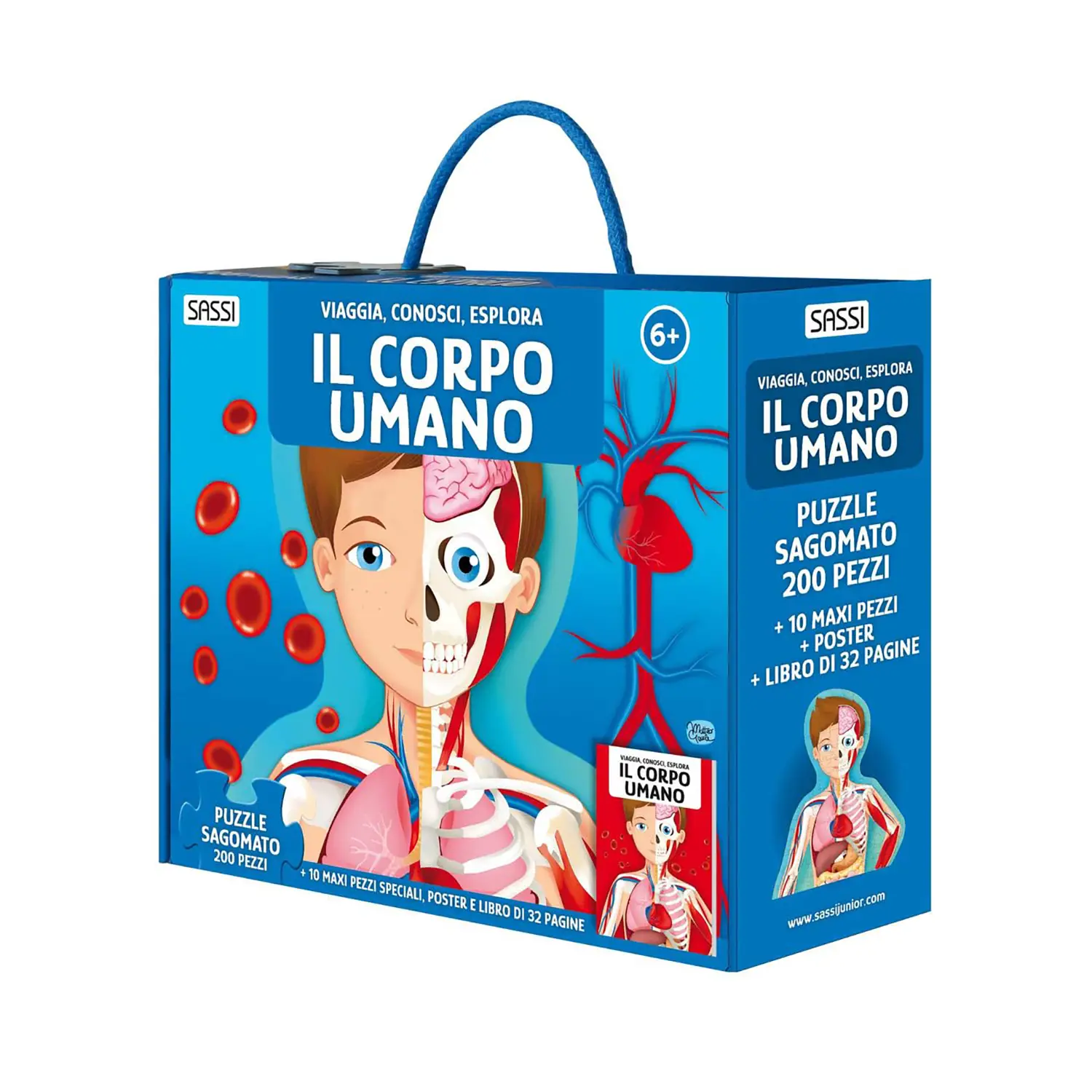 Viaggia, Conosci, Esplora – Il Corpo Umano | Libro Educativo con Puzzle Maxi - Prima biblioteca