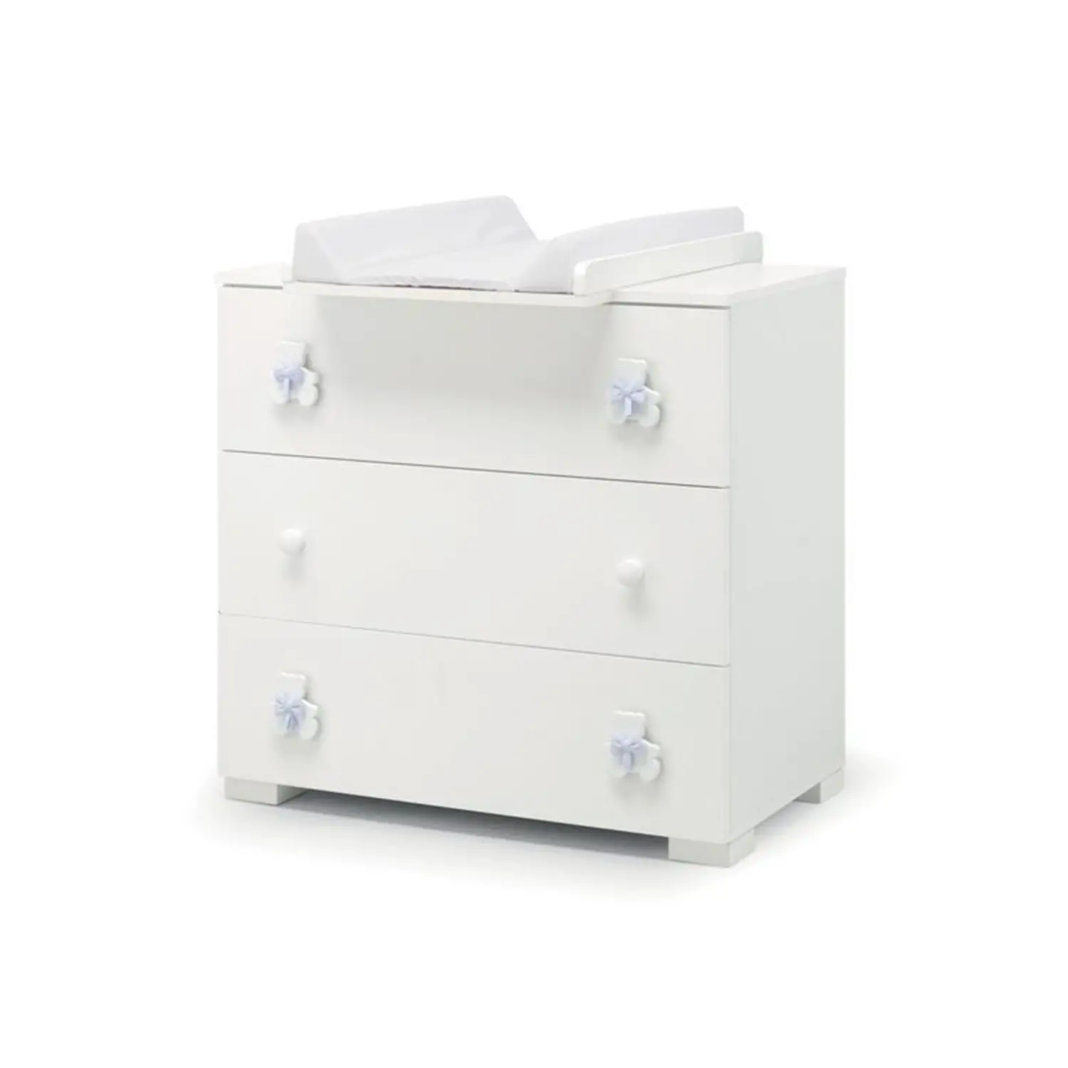 Dudu Como' Bianco con Fiocco Azzurro - collezioni