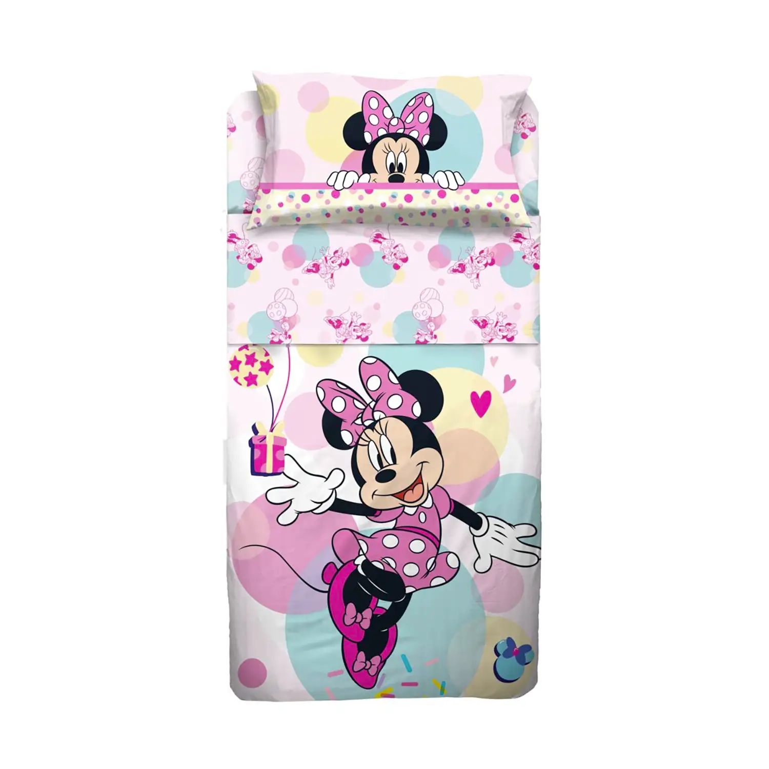 Completo Con Lenzuolo Copriletto 1 Piazza Minnie - regalo e gadget valigeria
