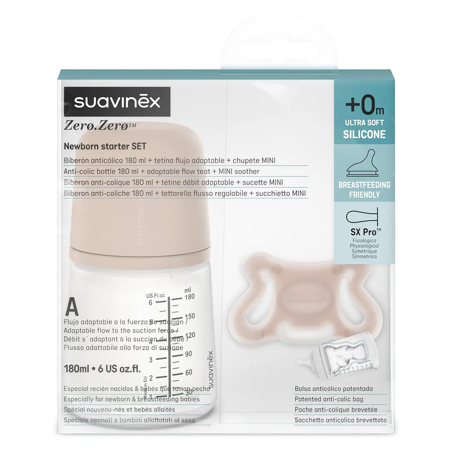 Zero Zero Newborn Set Biberon E Ciuccio Medium - biberon e accessori