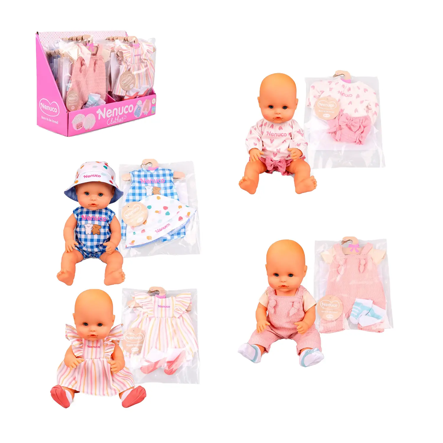 Nenuco Casual Outfits 35 cm – Abito Singolo per Bambola - Bambole e accessori