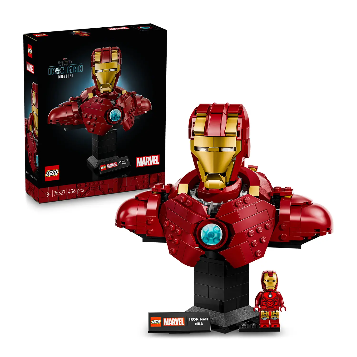 LEGO Marvel Busto di Iron Man MK4 76327 – Modello da Costruire - lego