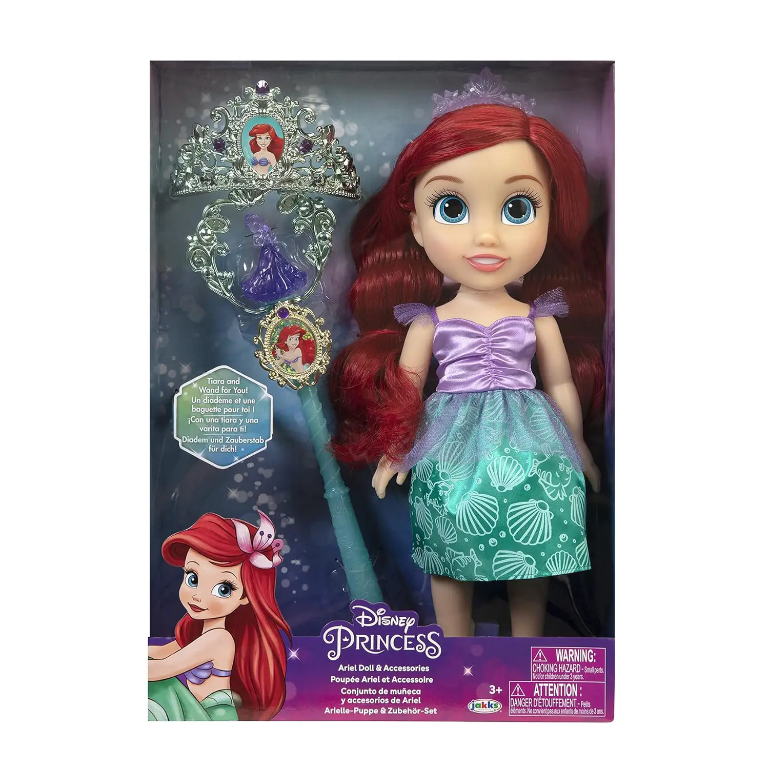 Disney Princess Ariel 38 Cm with Accessories - collectible little girl