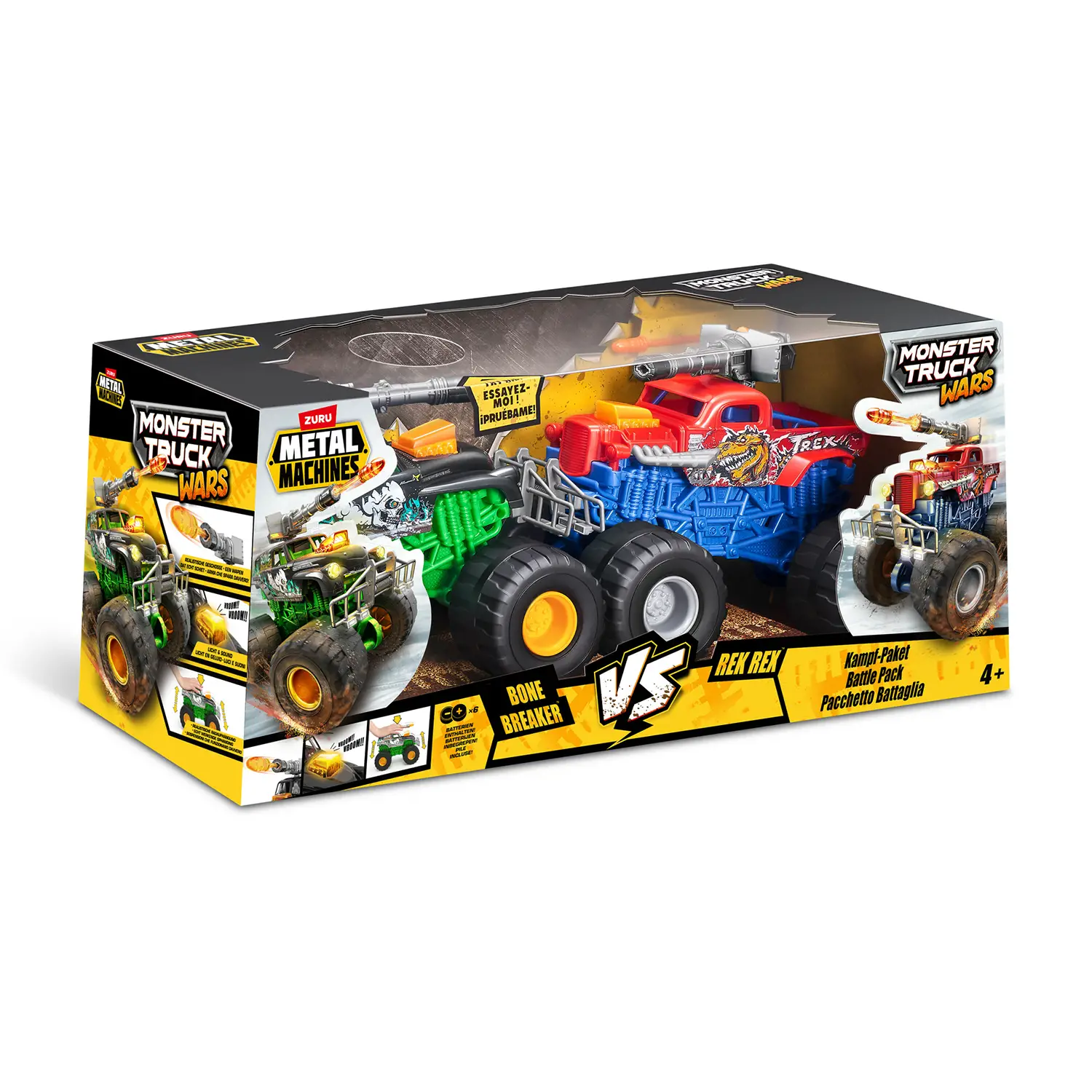 Metal Machine Monster Truck Battle Pack - play set