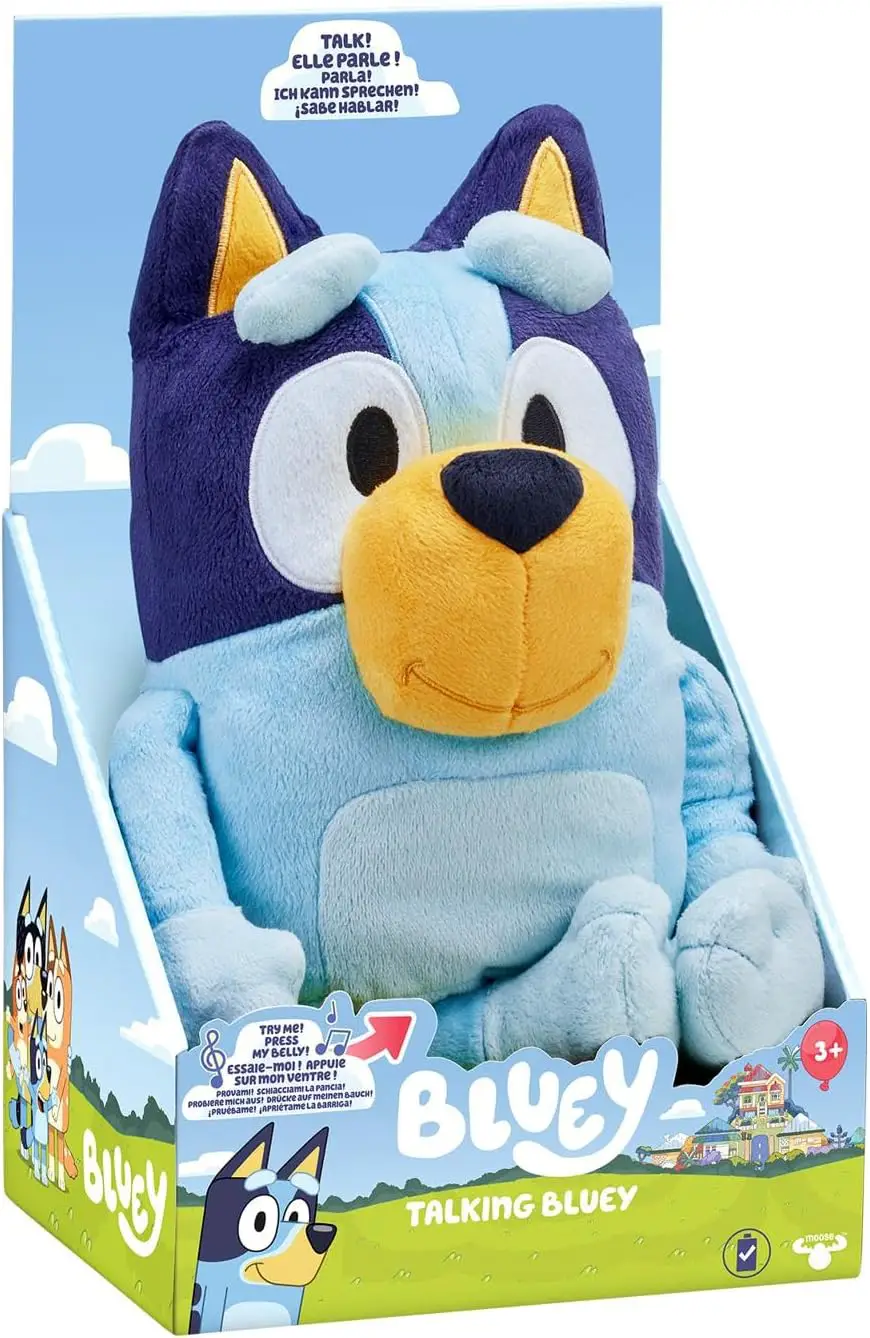 Bluey Peluche Parlante 33 cm con Frasi e Canzone Sigla - peluches 0/36 mesi