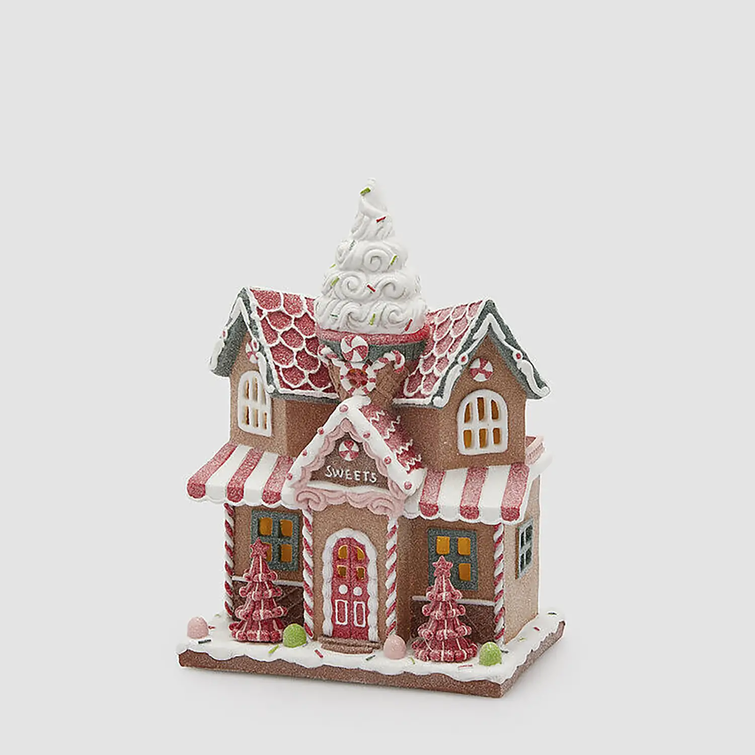 Casetta di Marzapane Natalizia con LED EDG H28,5 cm - scene e villaggi