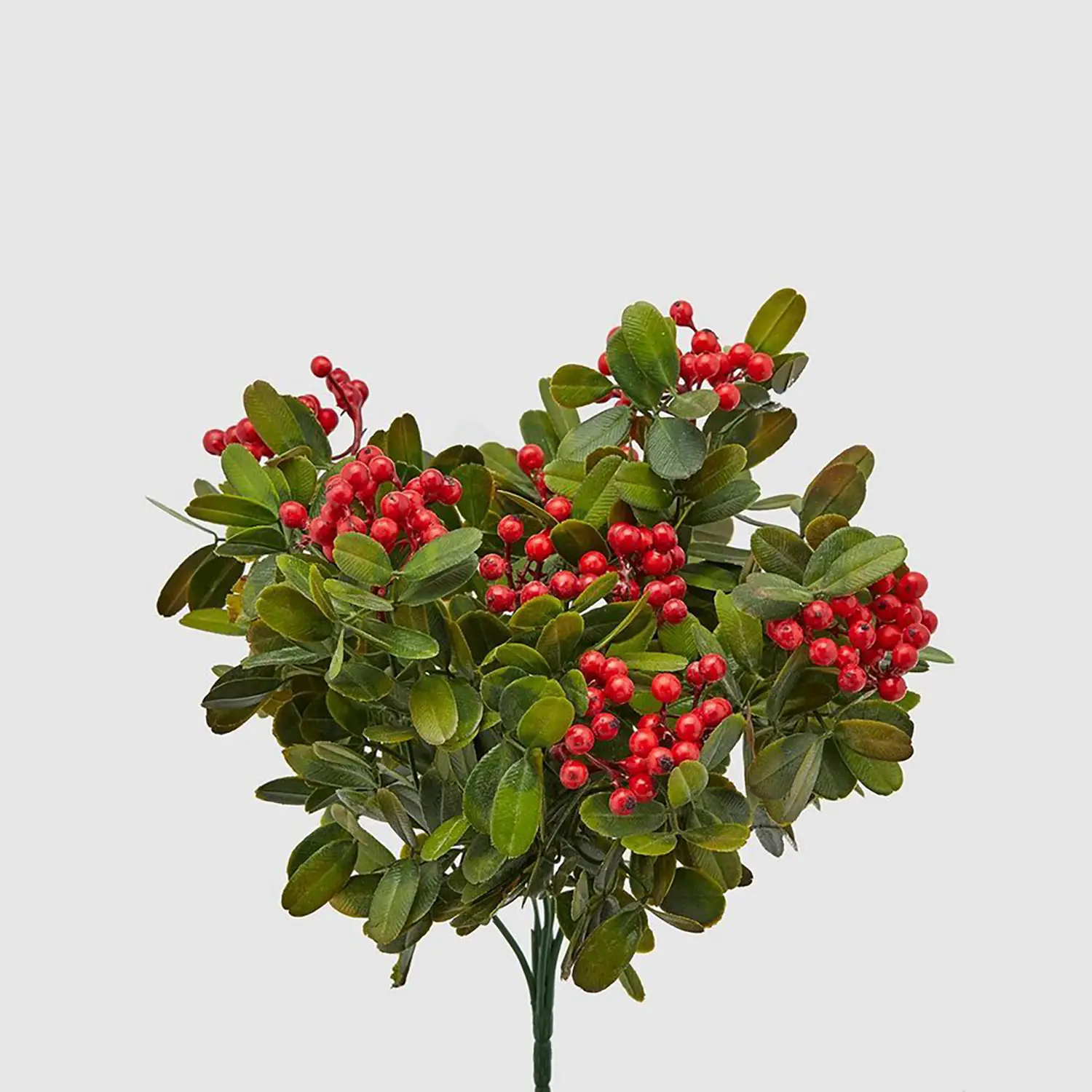 Mazzo Lentischio con Bacche Rosse 30cm Verde Natale EDG - fiori e ghirlande