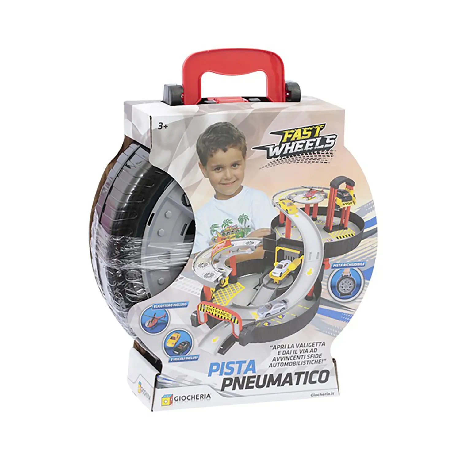 Fast Wheels Pista In Valigetta A Forma Di Pneumatico - giochi elettronici