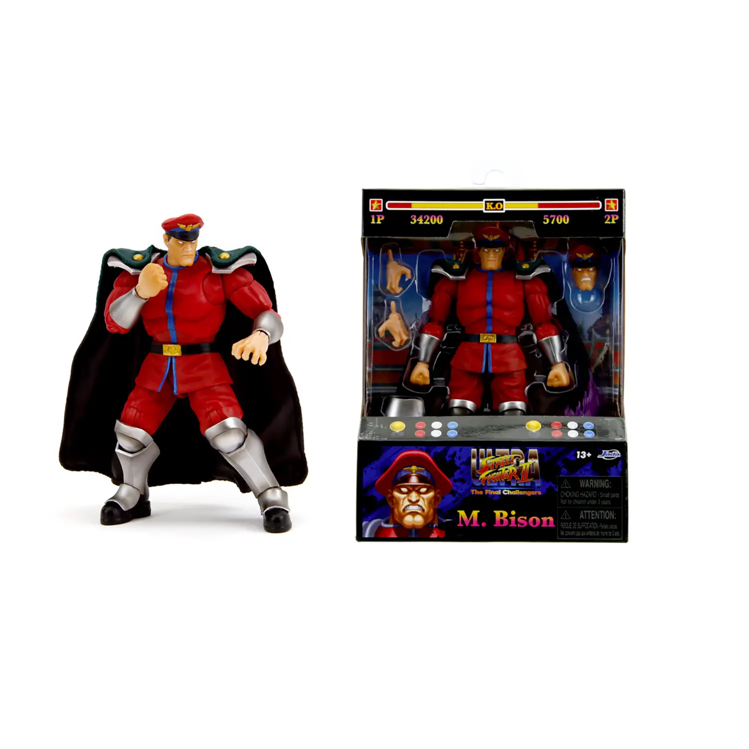 Street Fighter II M. Bison Personaggio 15 Cm - action figures ed accessori