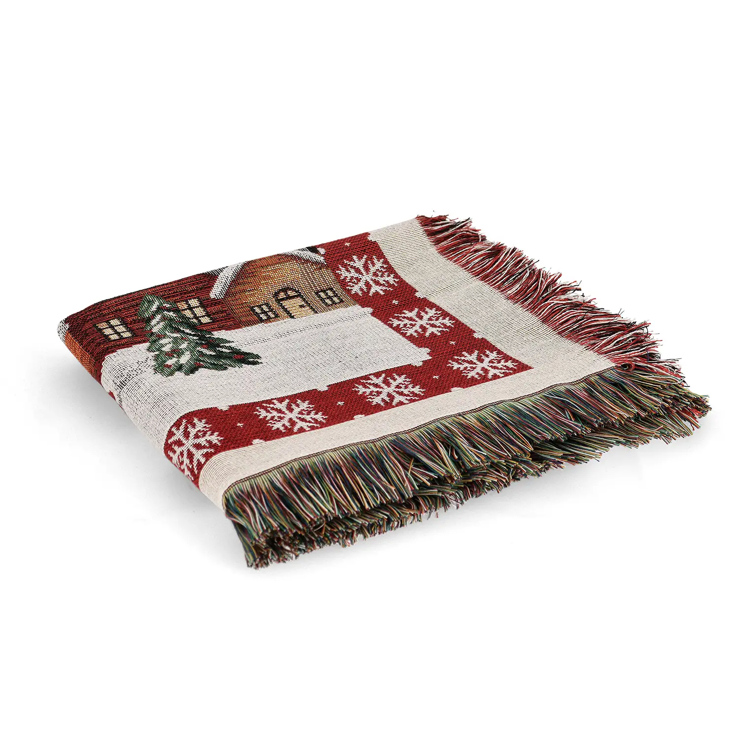 Plaid Natalizio Lapland 152x127 Bianco - addobbi casa