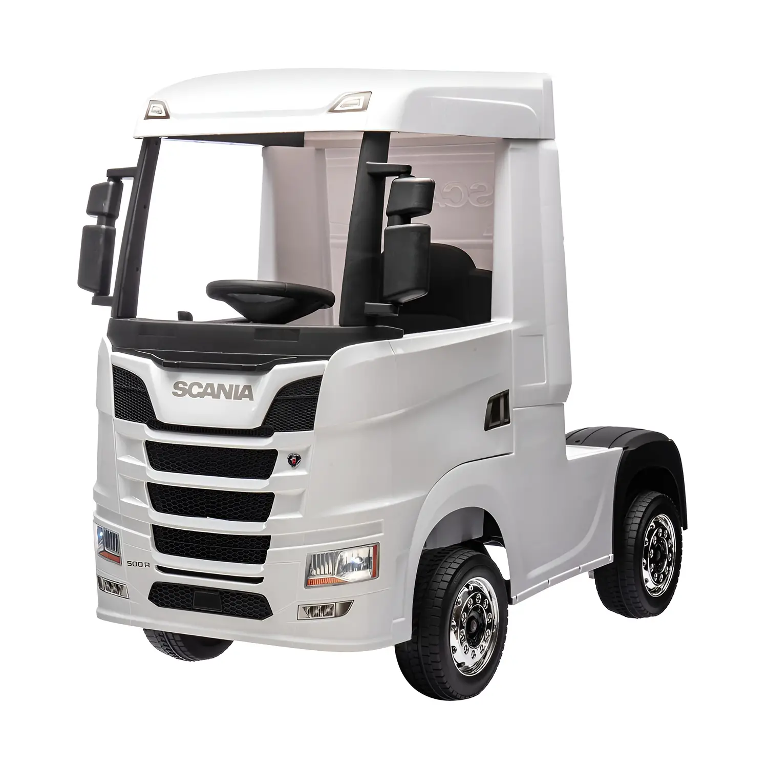 Camion Elettrico Bambini Scania 24V Bianco con Telecomando - auto