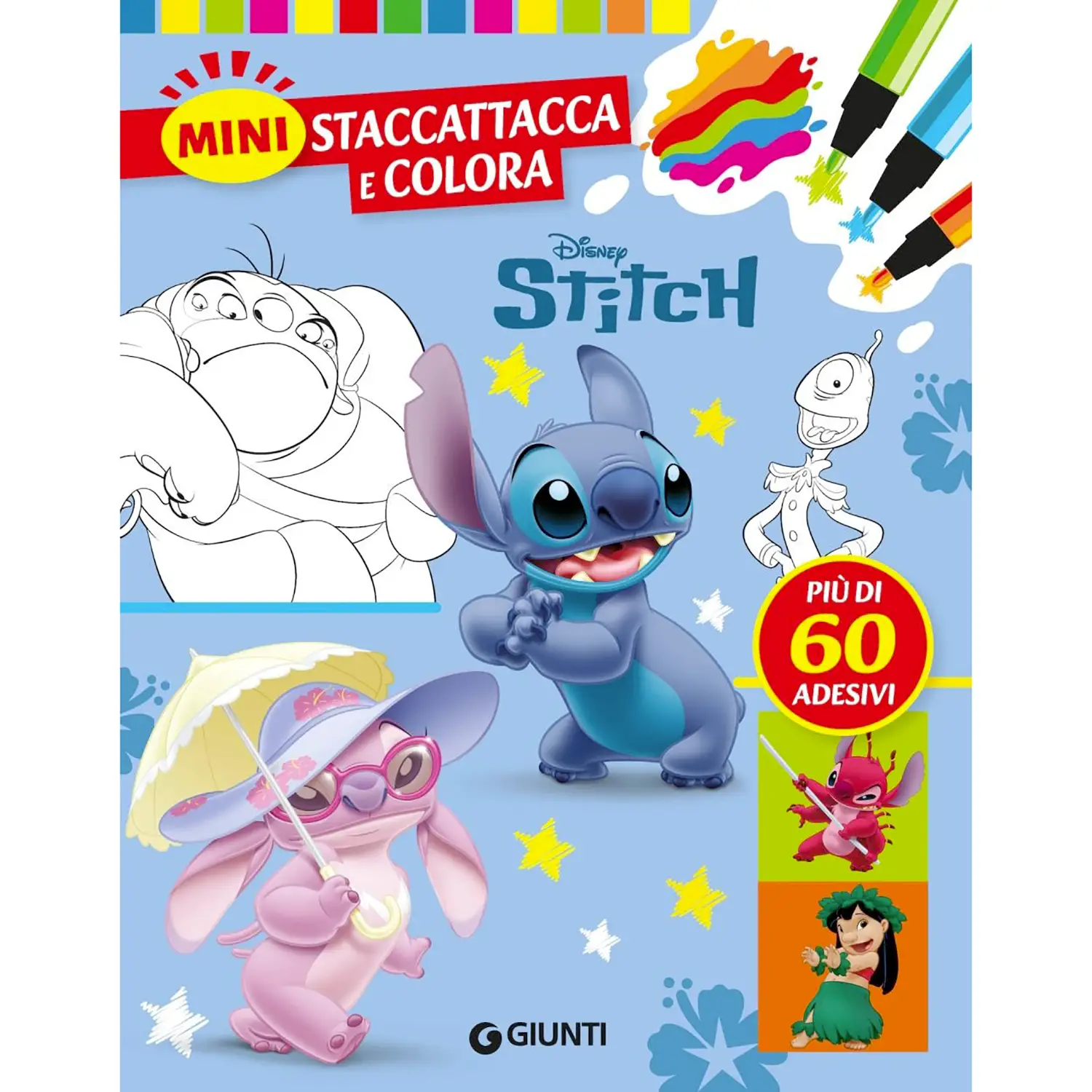 Libro Stitch Mini Staccattacca & Colora - Prima biblioteca