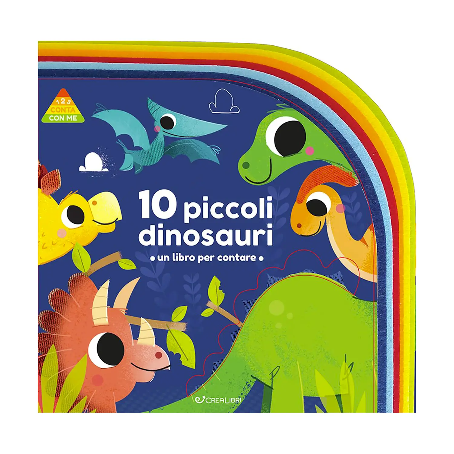 Libro 123 Conta Con Me: 10 Piccoli Dinosauri - Prima biblioteca