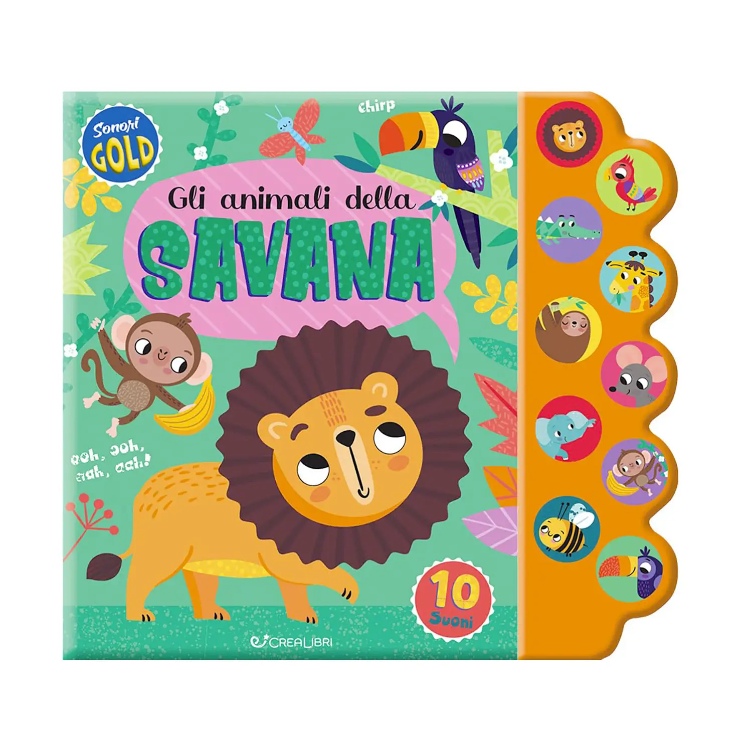 Libro Sonori Gold - Animali Della Savana - Prima biblioteca