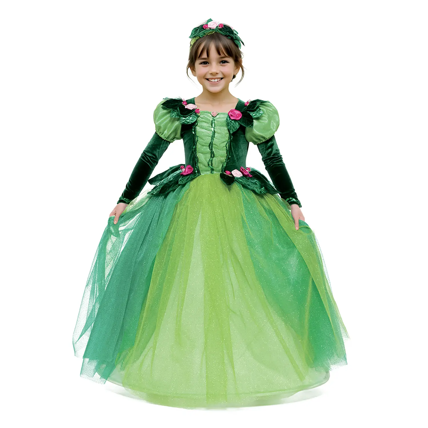 Costume Fata Del Bosco Bambina - Taglia 5/6 Anni - abiti bambino e bambina