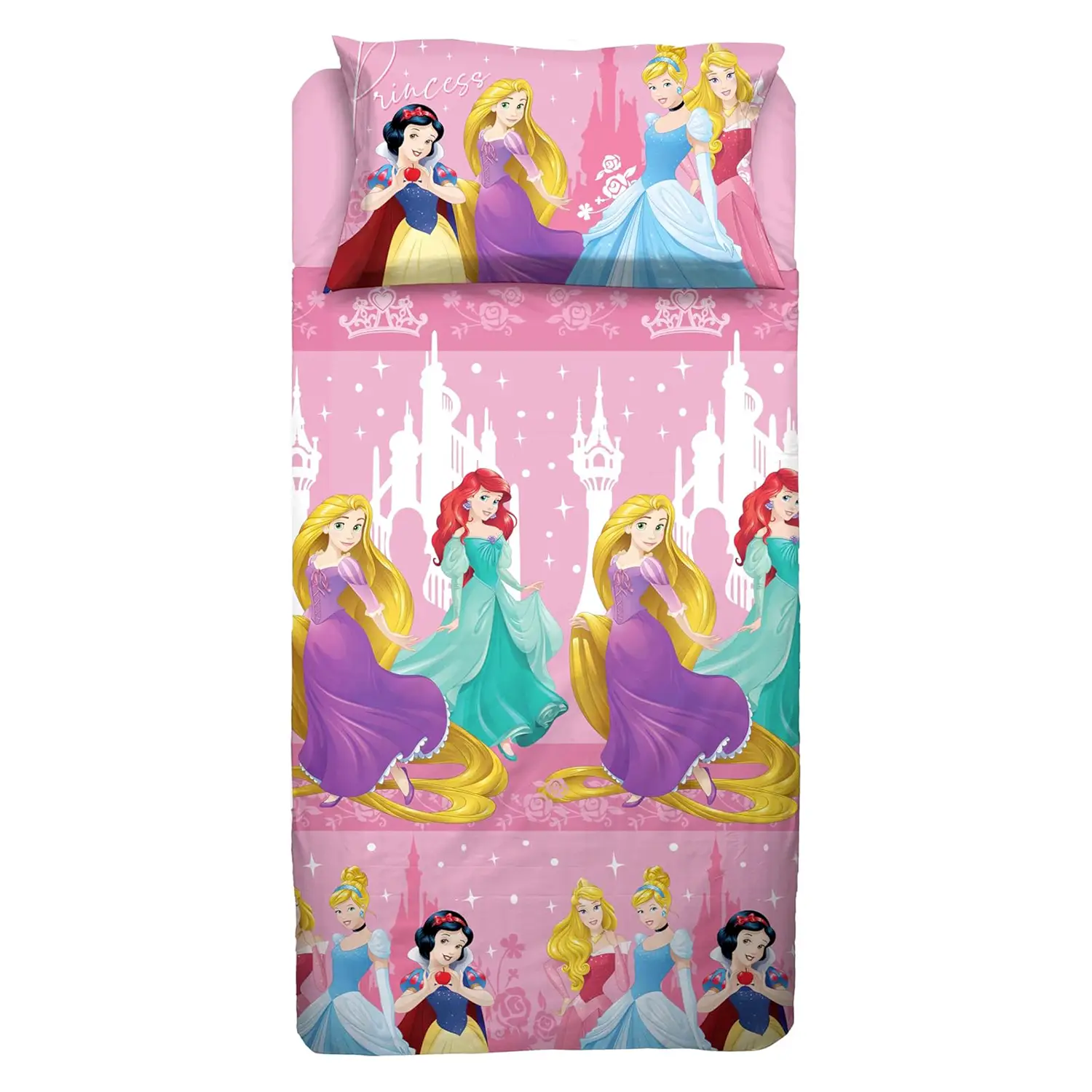 Completo 1 Piazza E Mezza Con Federa Disney Princess - regalo e gadget valigeria