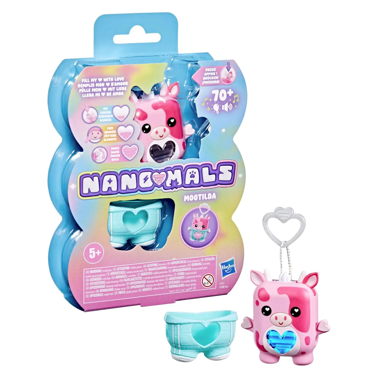 Nano - Mals Cuccioli Interattivi: Mootilda La Mucca Rosa - collezionabili bambina