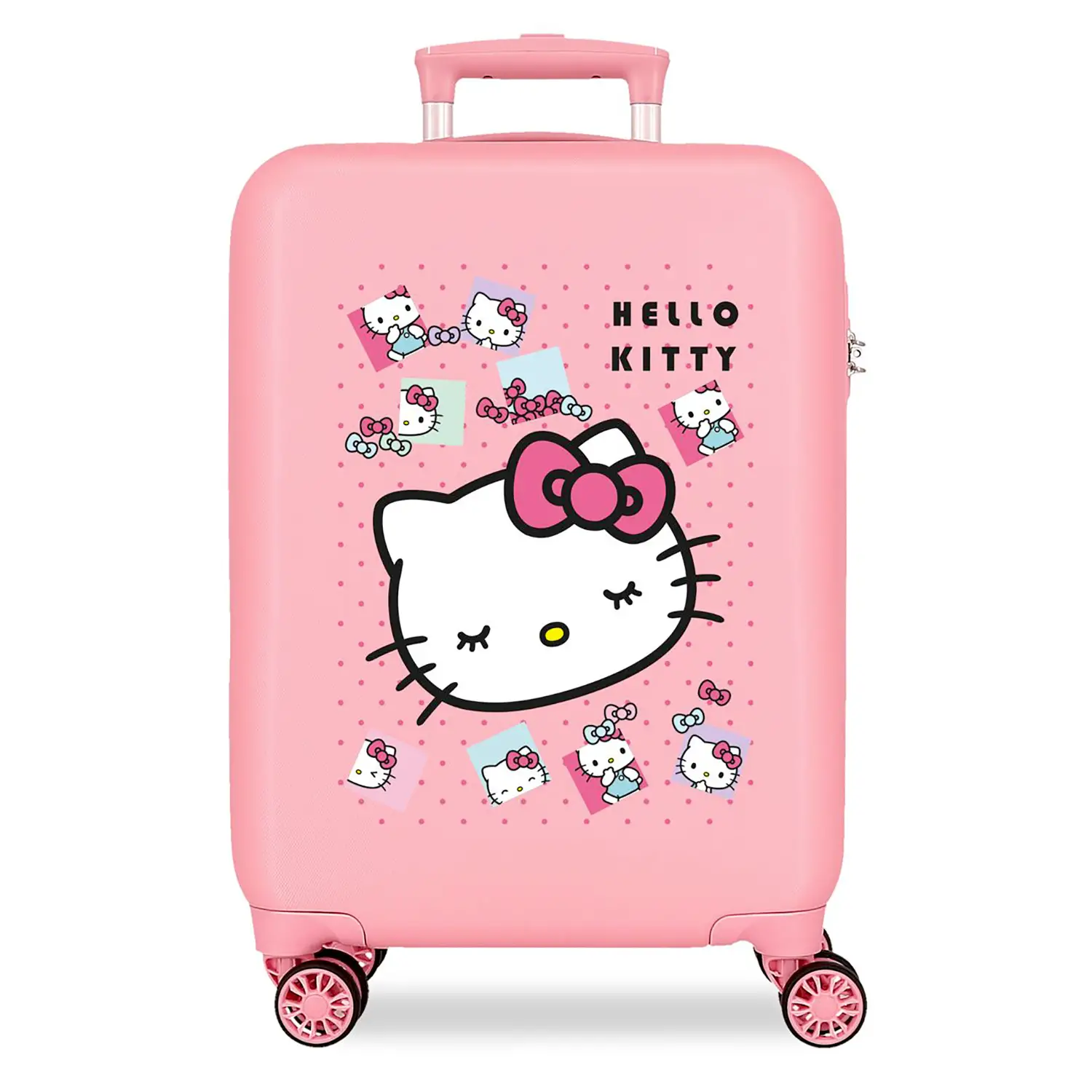 Hello Kitty Bows Trolley Abs 55 Cm 4 Ruote Rosa - regalo e gadget valigeria