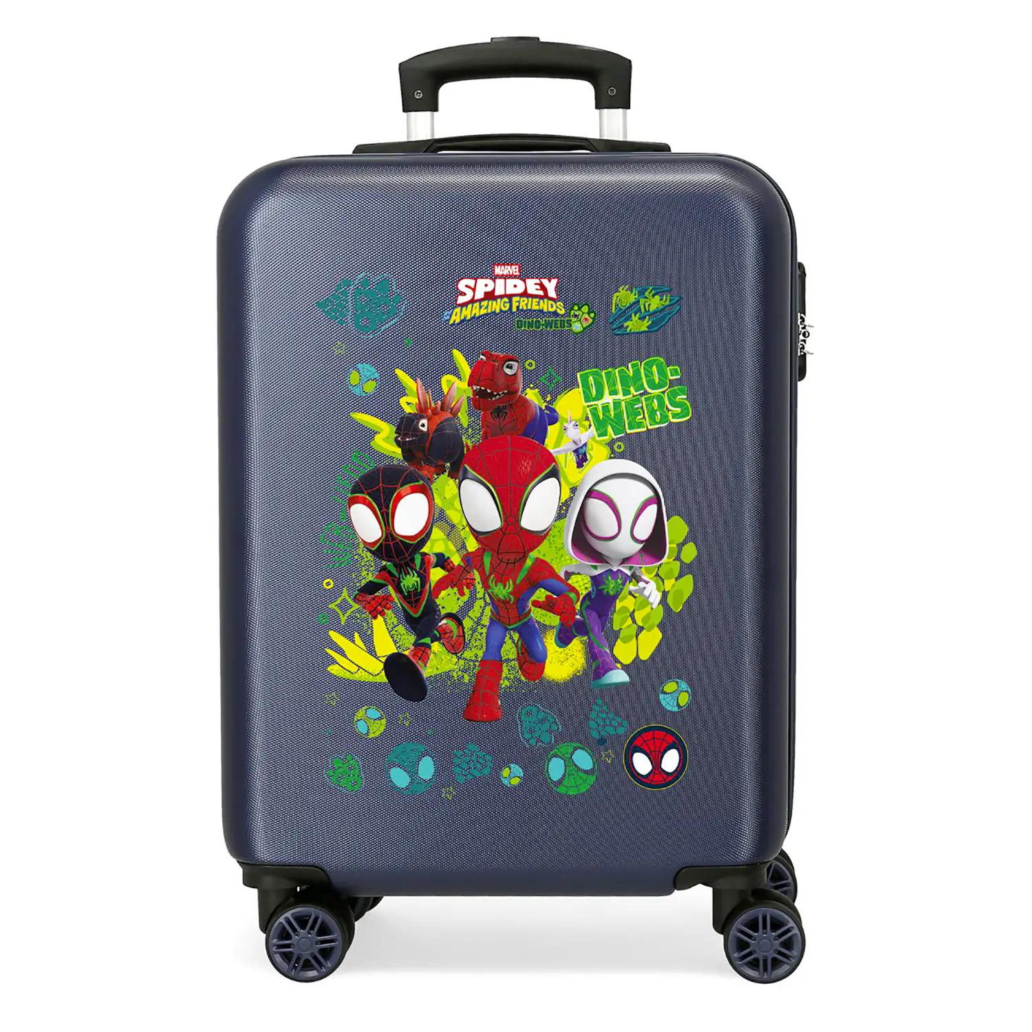 Spidey Dino Webs Trolley Abs 55 Cm 4 Ruote Blu Marino - regalo e gadget valigeria