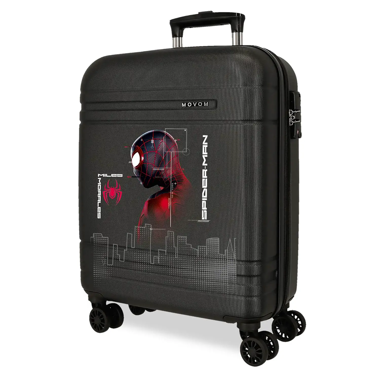 Spiderman Technology Trolley Abs 55 cm 4 Ruote Nero - regalo e gadget valigeria