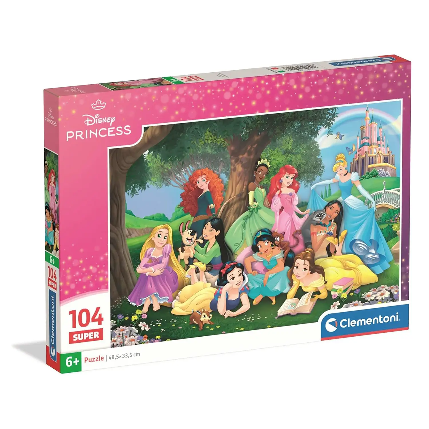 Puzzle 104 Pieces Super Disney Princess - Cardboard Puzzle