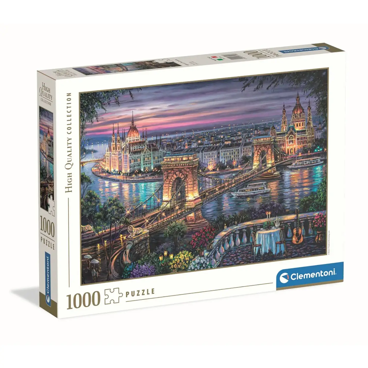 Puzzle 1000 Pezzi Hqc Lights Of The Danube - Puzzle in cartone