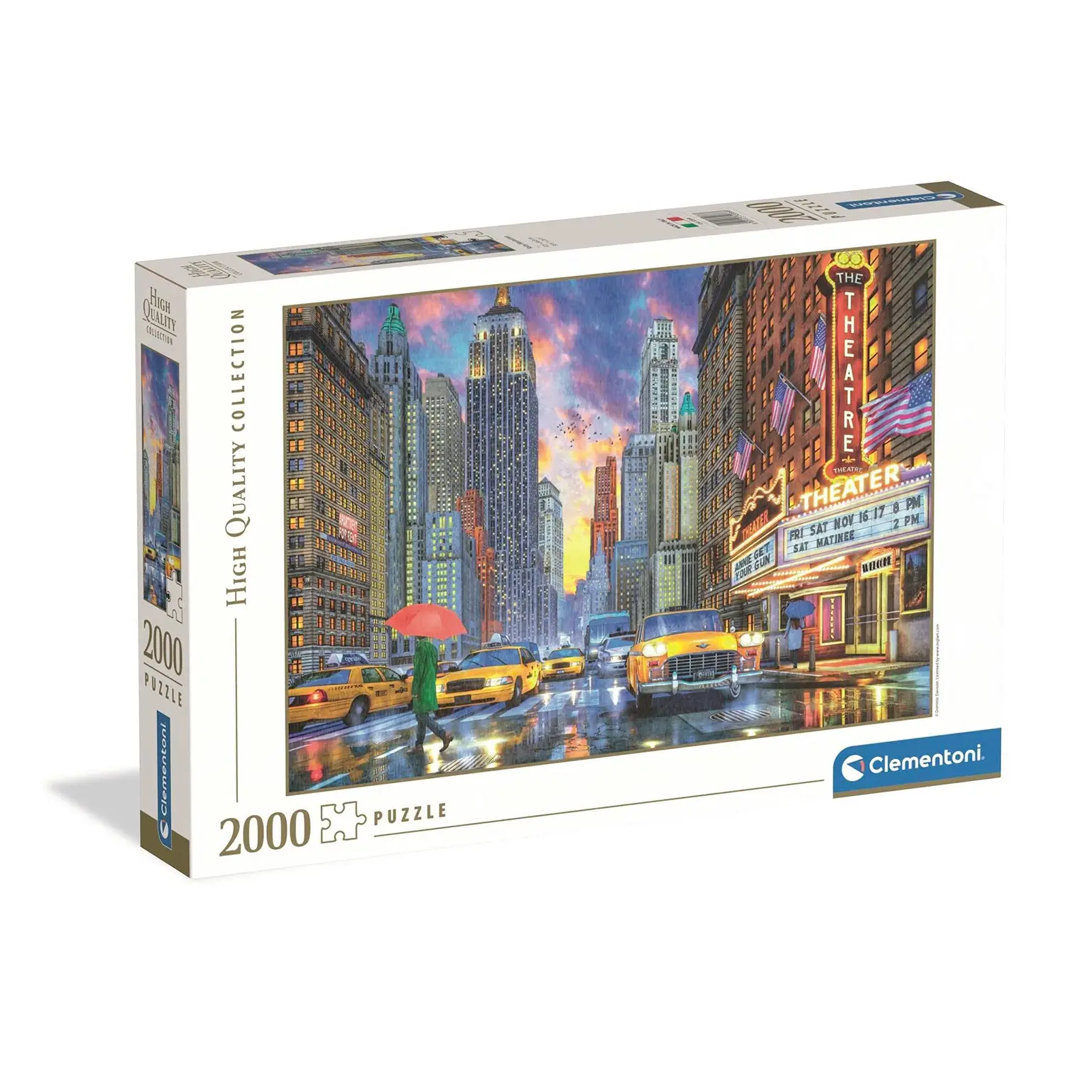 Puzzle 2000 Pezzi Hqc Pioggia Su Manhattan - Puzzle in cartone